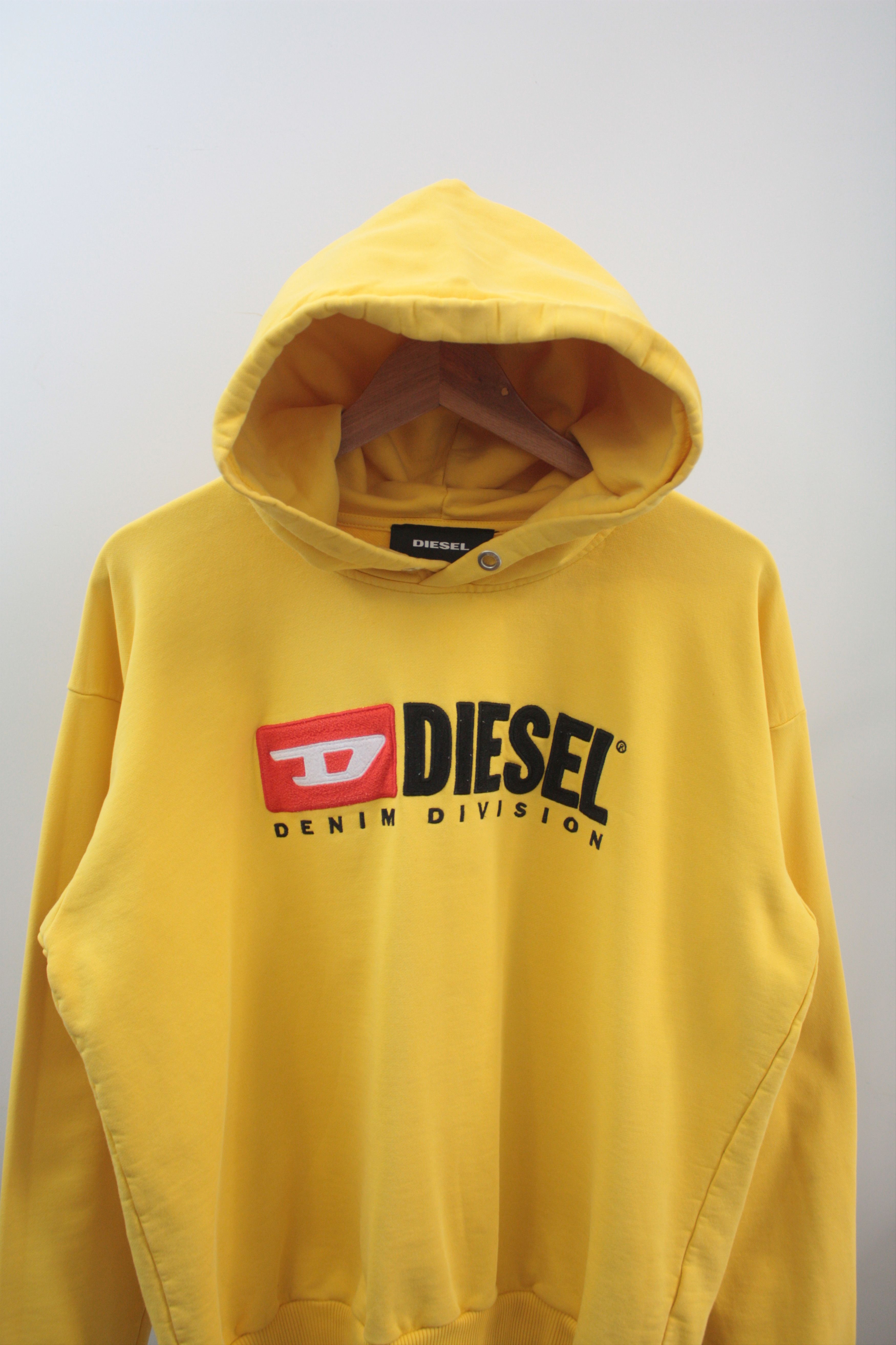 Diesel Diesel Yellow Logo Hoodie Men's Medium Size US M / EU 48-50 / 2 - 5 Thumbnail