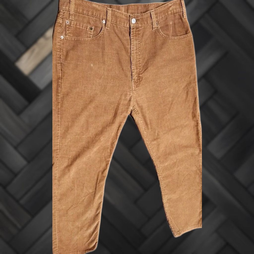 Levi's VINTAGE Levi's 505 Pants Men Brown Corduroy Regular Straight Leg 38x30 (36x30) Size US 38 / EU 54 - 1 Thumbnail