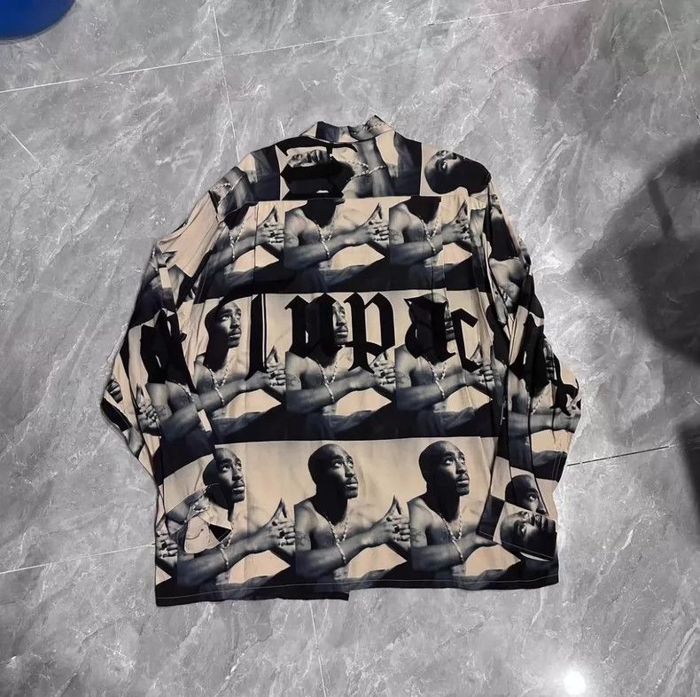 Wacko Maria Wacko Maria 2PAC Guilty Party Beige Portrait TUPAC Silk Lo Size US L / EU 52-54 / 3 - 2 Thumbnail