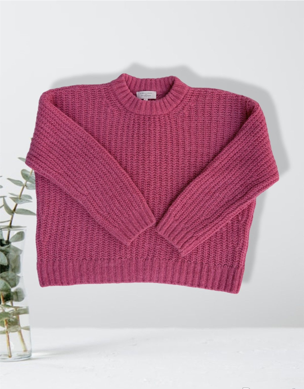 Sezane La Maille Sezane Wool Alpaca Knitted Sweater Oversized Pink Size M / US 6-8 / IT 42-44 - 2 Thumbnail