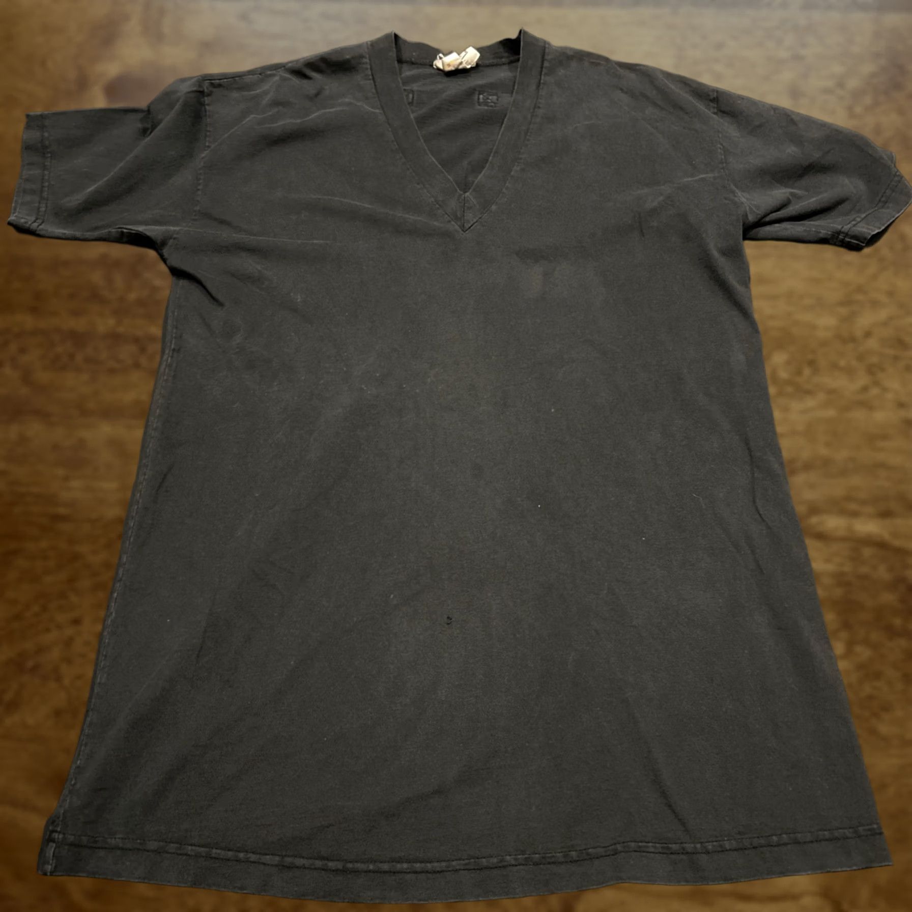 Speedo VINTAGE Speedo Competition Tee Black XL Cotton Short Sleeve Mens 1990s A24 Size US 36 / EU 52 - 1 Thumbnail