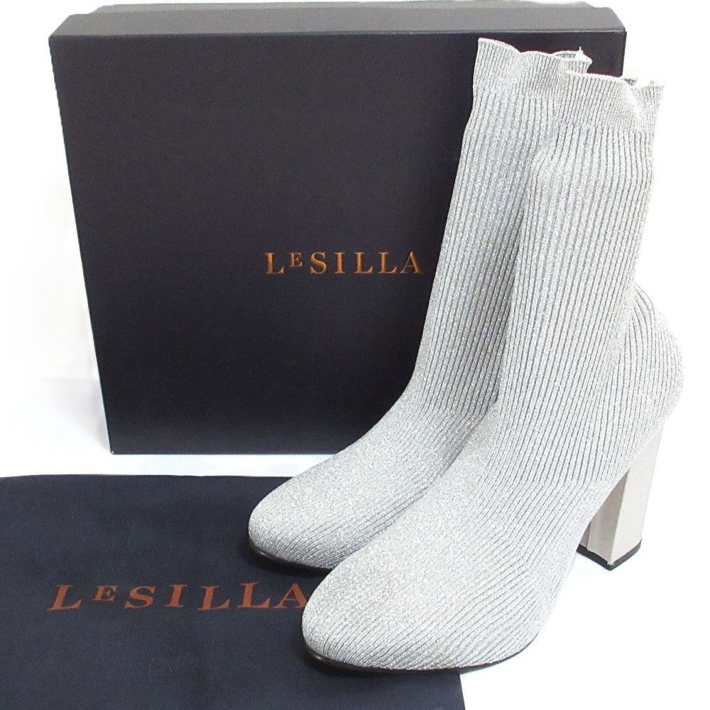 Other Other Le Silla Lame Knit Short Boots Textile Shoes DUTY FREE for USA Size ONE SIZE - 1 Thumbnail