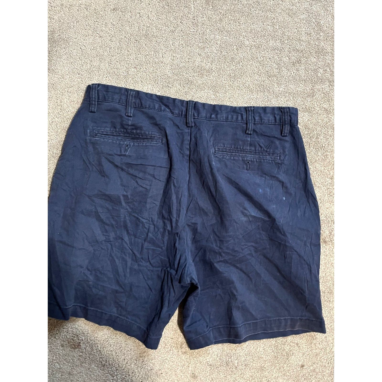 Nautica Nautica Shorts Mens 36W Navy Blue The Deck Fit Cotton Casual Summer Size US 36 / EU 52 - 2 Thumbnail