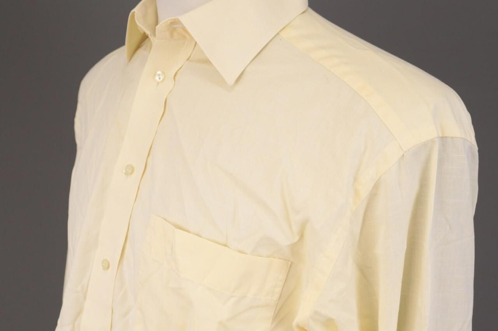 Eton Eton Vintage Yellow Long Sleeve Button Down Shirt Size US M / EU 48-50 / 2 - 8 Thumbnail