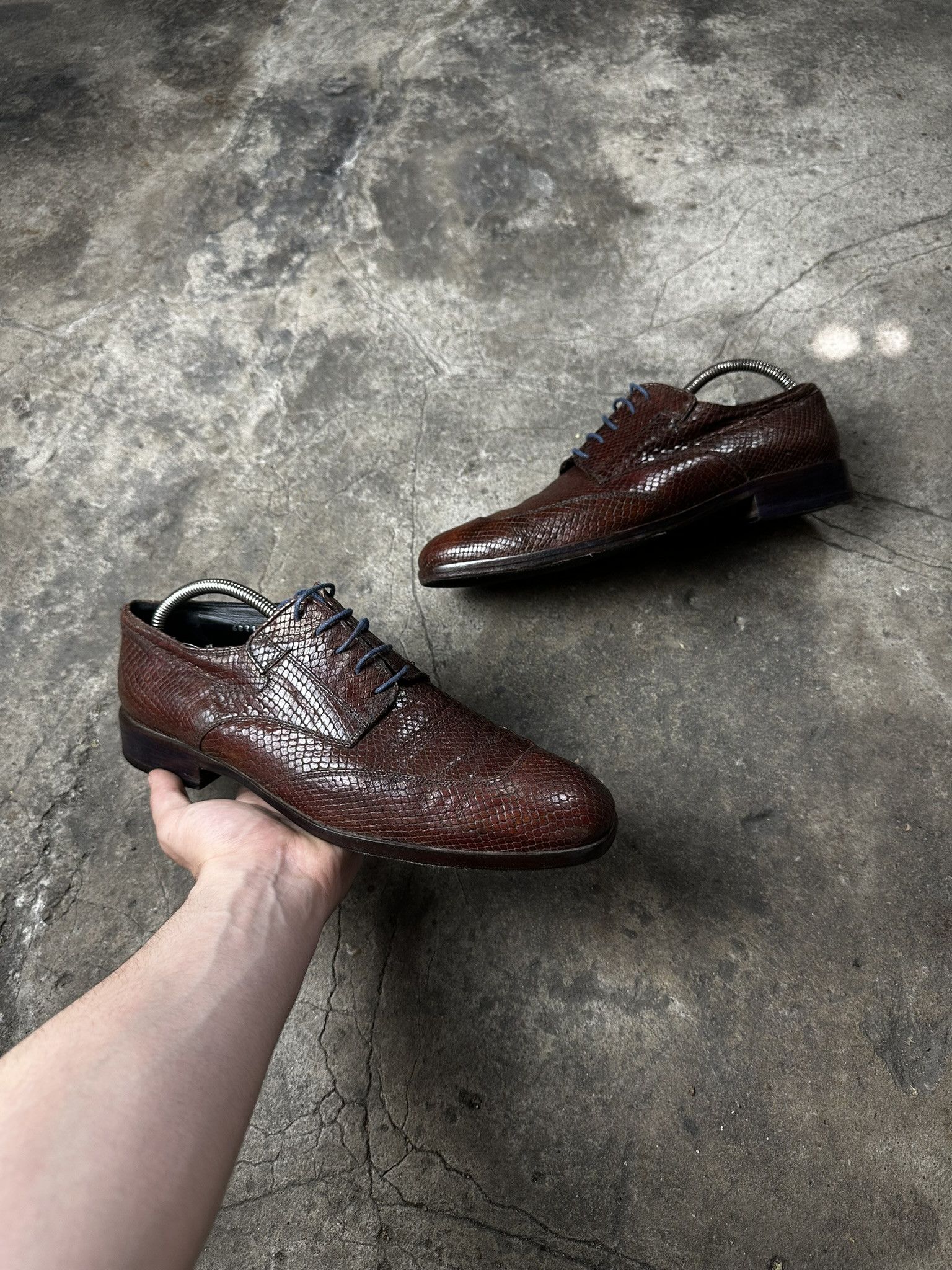 Dries Van Noten Dries Van Noten Snake Leather Loafers Shoes Size US 10.5 / EU 43-44 - 1 Thumbnail
