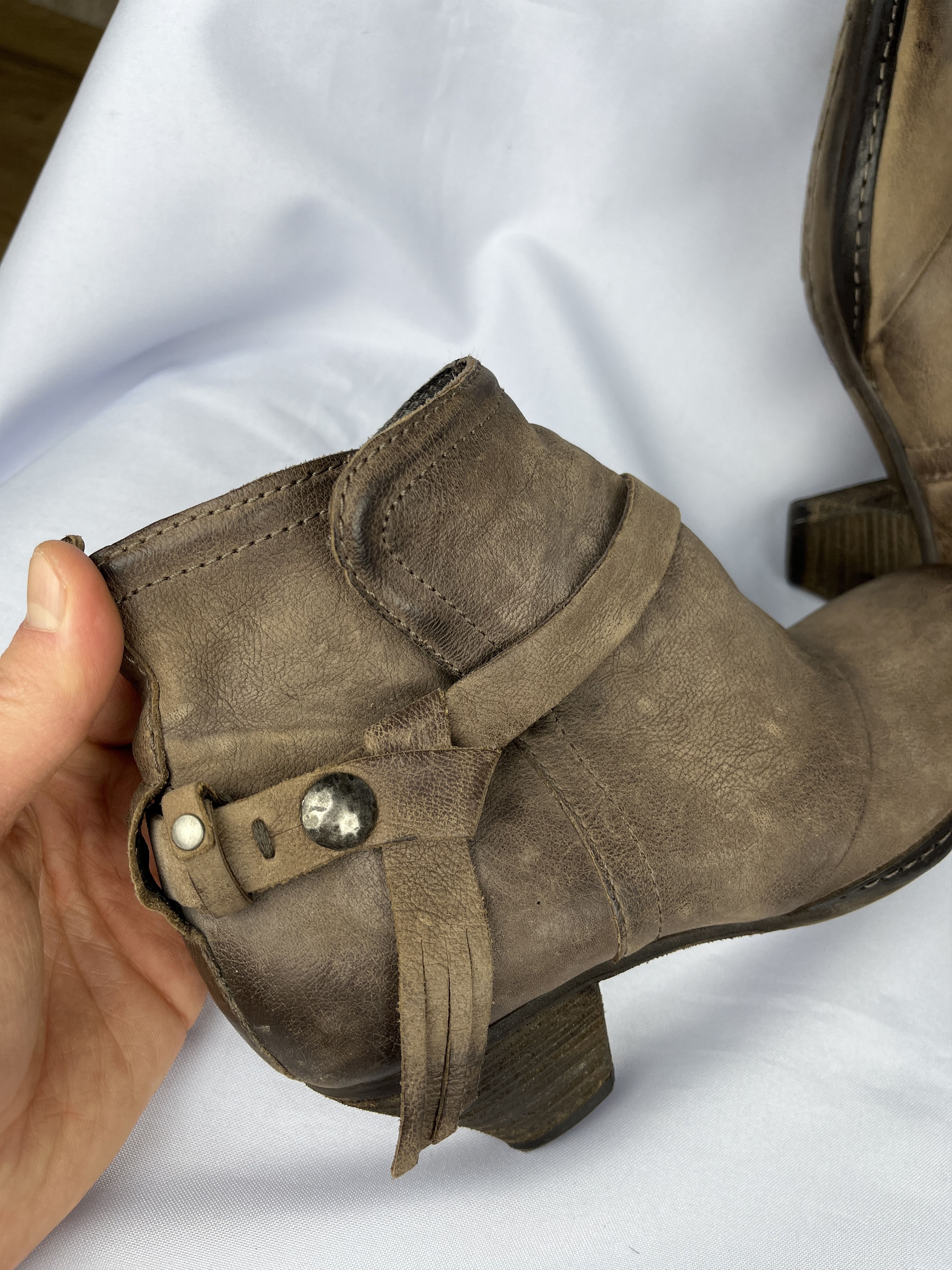 A.S.98 Airstep A. S. 98 Zip Heels Ankle Boots Leather US 8.5-9 Size US 9 / IT 39 - 10 Thumbnail
