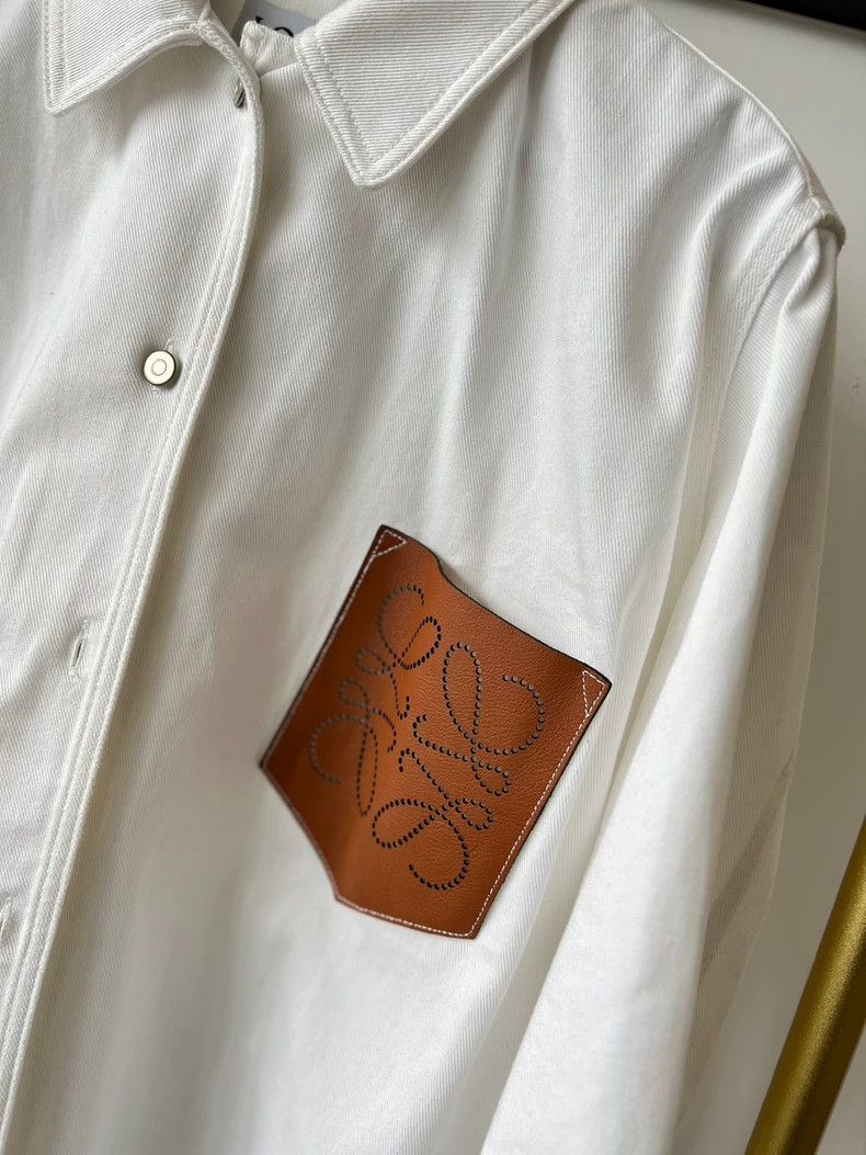 Loewe LOEWE Pineapple cotton lapel single row button long sleeve Size XS / US 0-2 / IT 36-38 - 3 Thumbnail