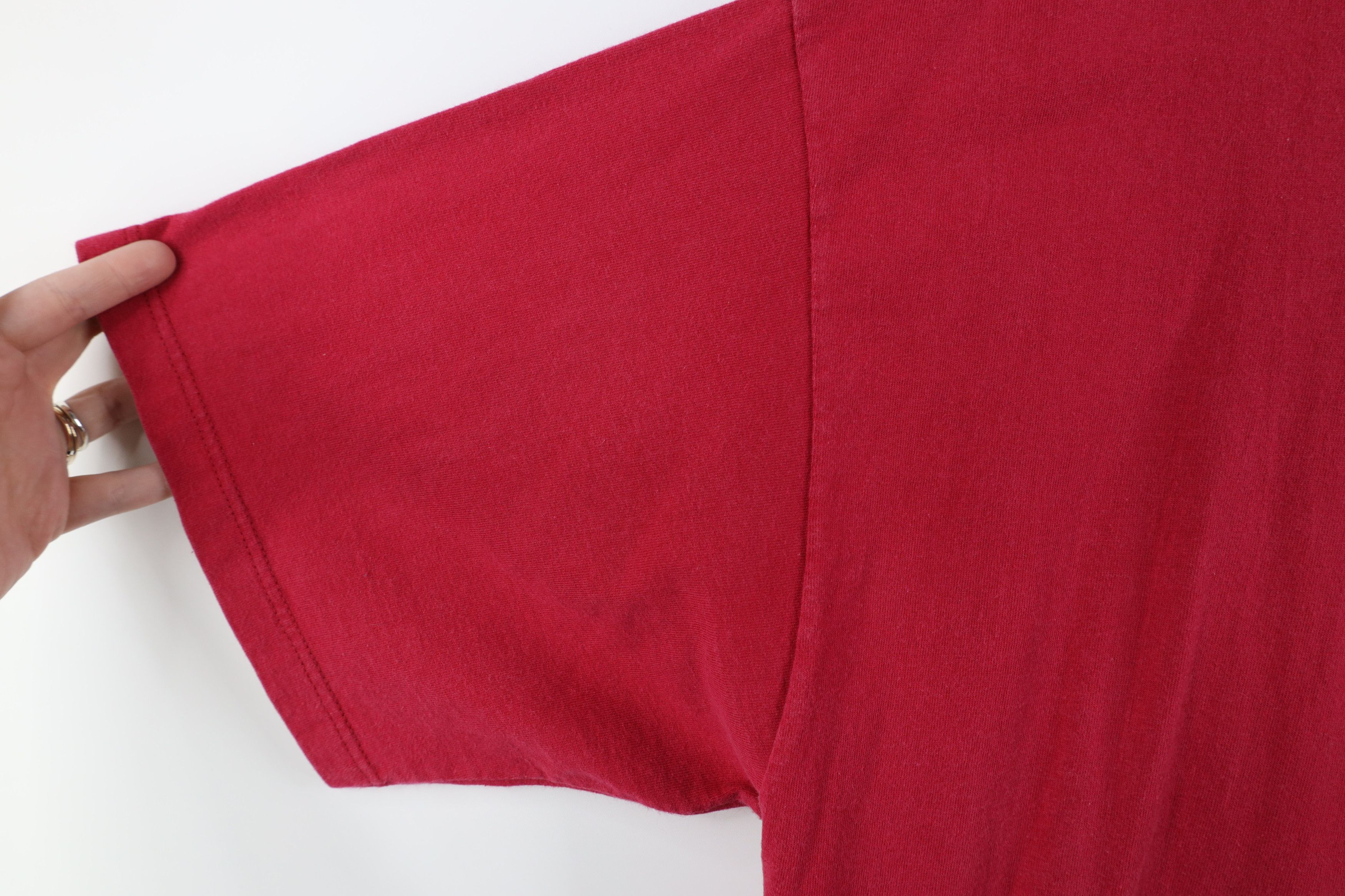 Coca Cola × Vintage Vintage 90s Coca Cola Spell Out Heavyweight T-Shirt Red USA Size US XL / EU 56 / 4 - 8 Thumbnail