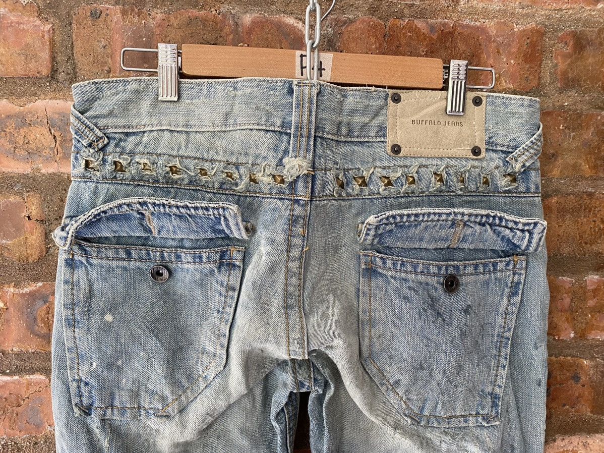 BUFFALO BOBS 2000s Stud holster distressed pants Size US 33 - 16 Thumbnail