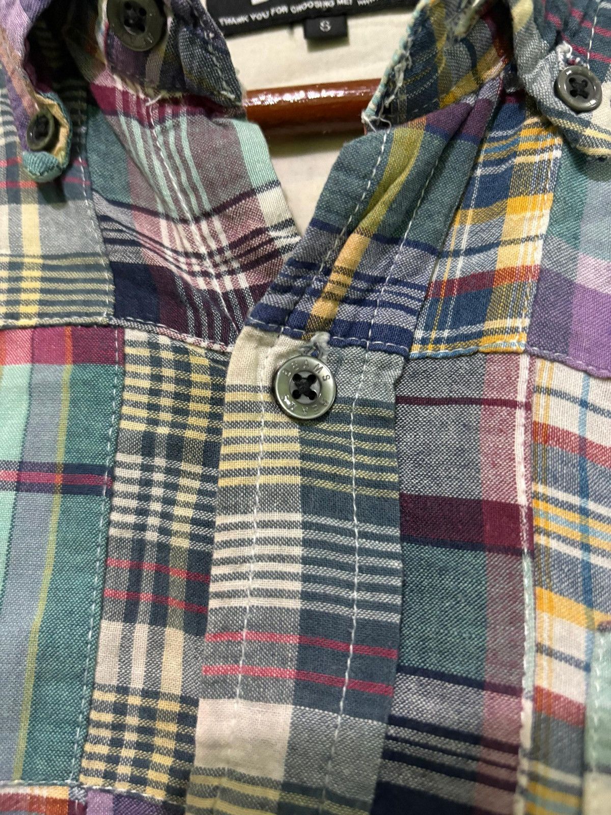 Beams Plus Vintage Beam Patch Work Button Up Shirt Kapital Inspired Size US S / EU 44-46 / 1 - 12 Thumbnail