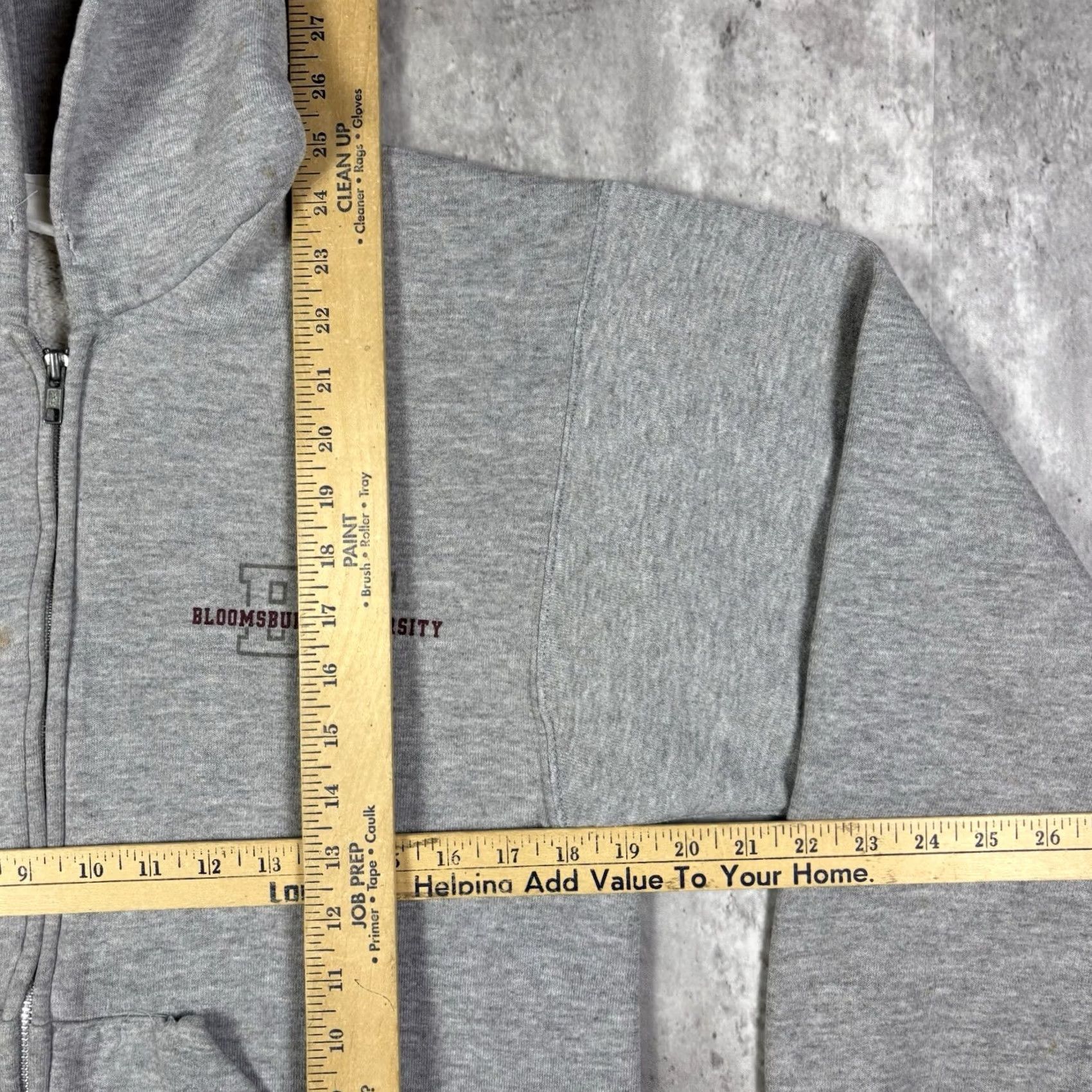 Vintage VINTAGE 90s Bloomsburg University Full Zip Hoodie Mens M Gray Graphic Print Logo Pocket Hooded University College 90s Mens Size US M / EU 48-50 / 2 - 7 Thumbnail