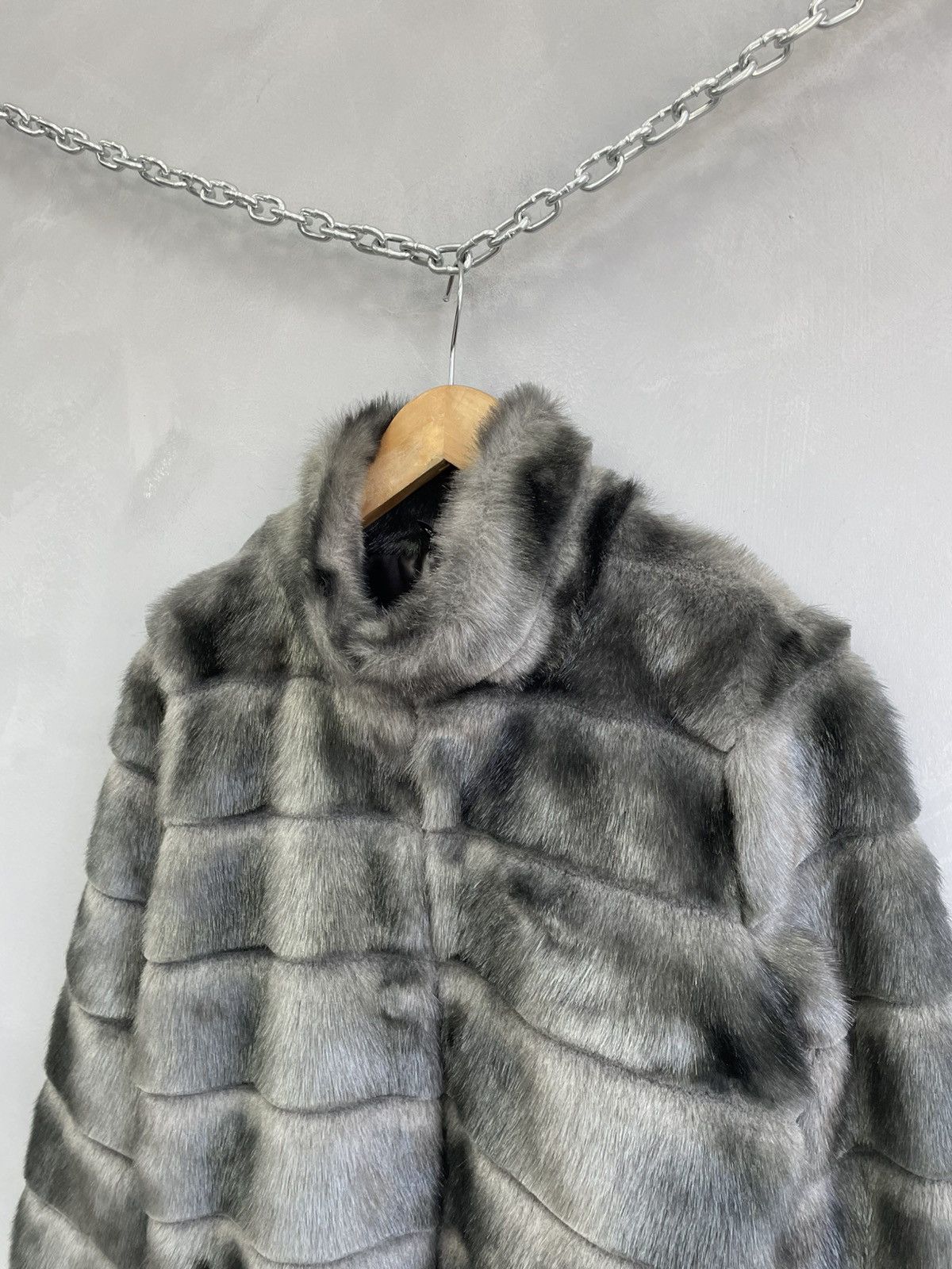 If Six Was Nine Rare fur bomber jacket if six was nine style cropped y2k Size S / US 4 / IT 40 - 4 Thumbnail