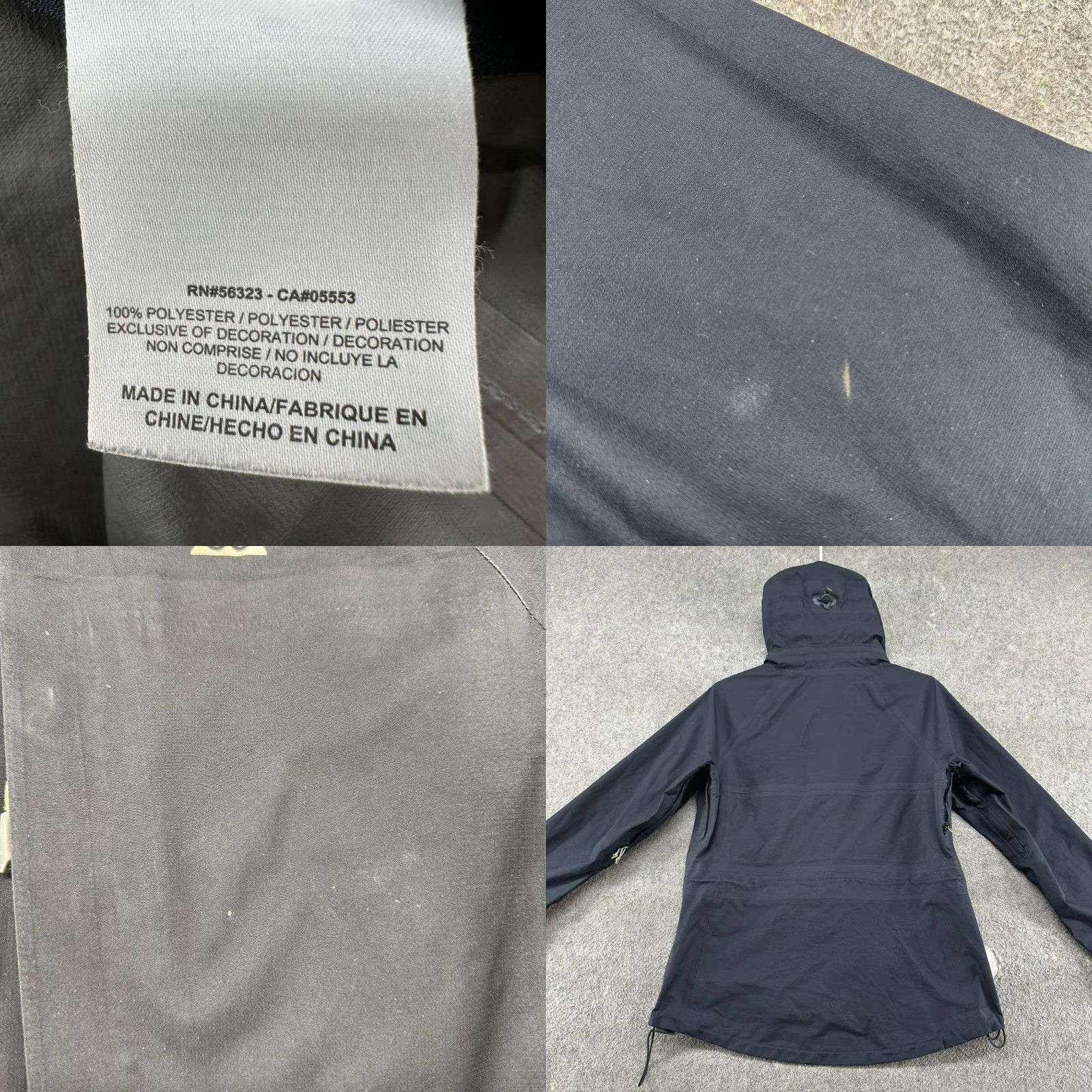Nike Nike ACG Jacket Womens M Black Hooded Full Zip Goretex Rain Coat Ski Snow Size M / US 6-8 / IT 42-44 - 8 Thumbnail