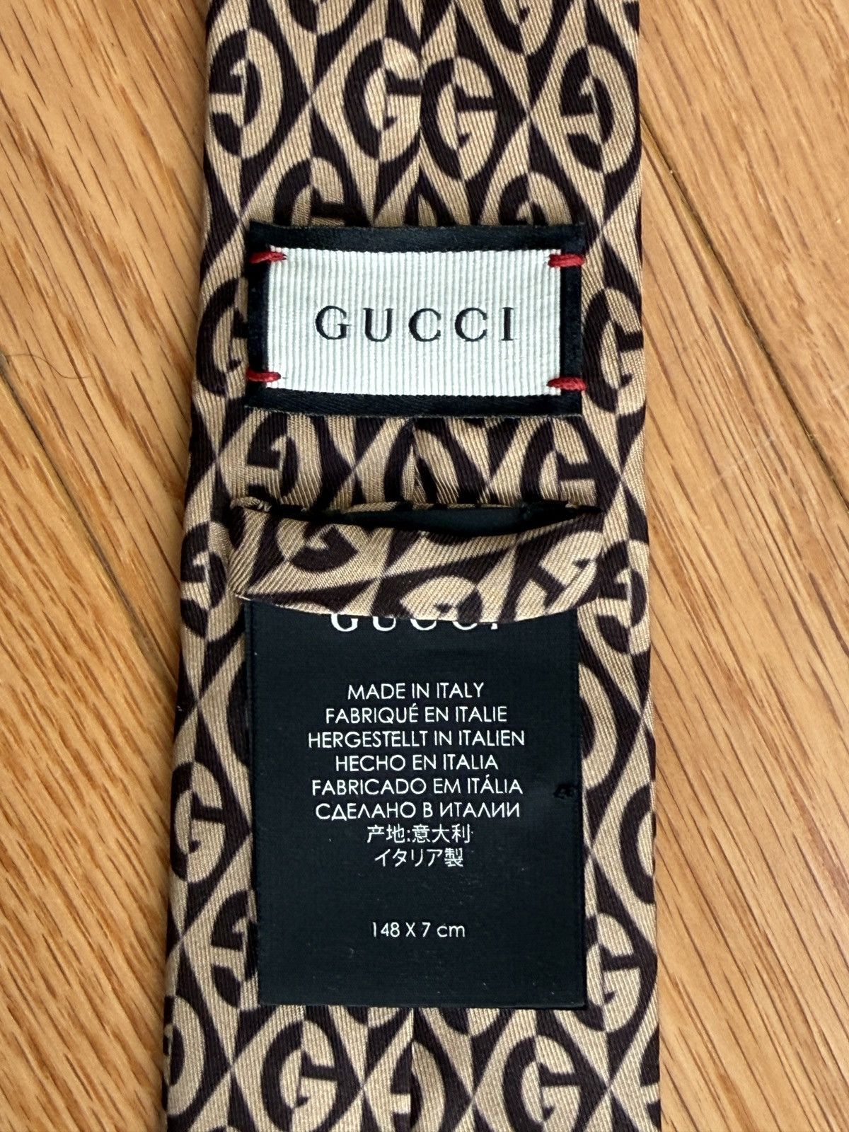 Gucci Print silk tie Size ONE SIZE - 4 Thumbnail