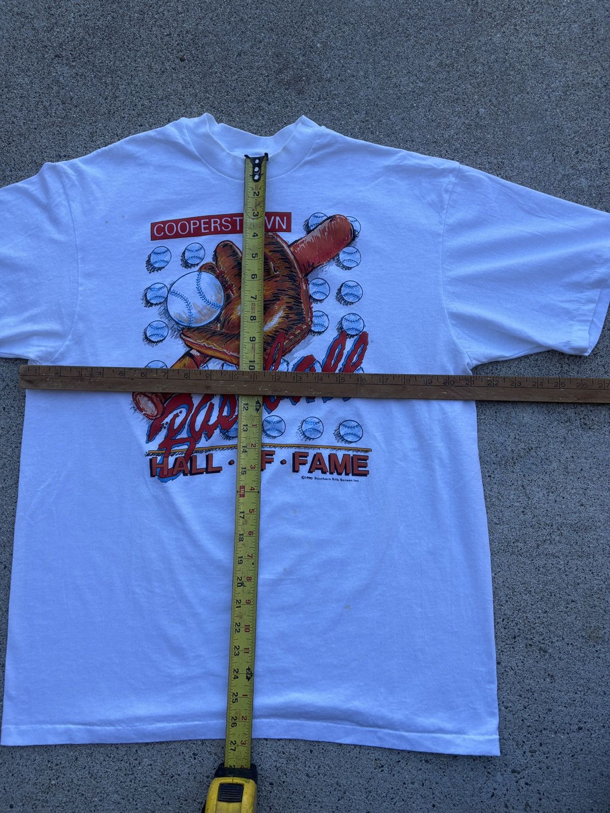 Cooperstown Collection 1990 Hanes Cooperstown Baseball Hall of Fame T-Shirt Size XL Size US XL / EU 56 / 4 - 6 Thumbnail