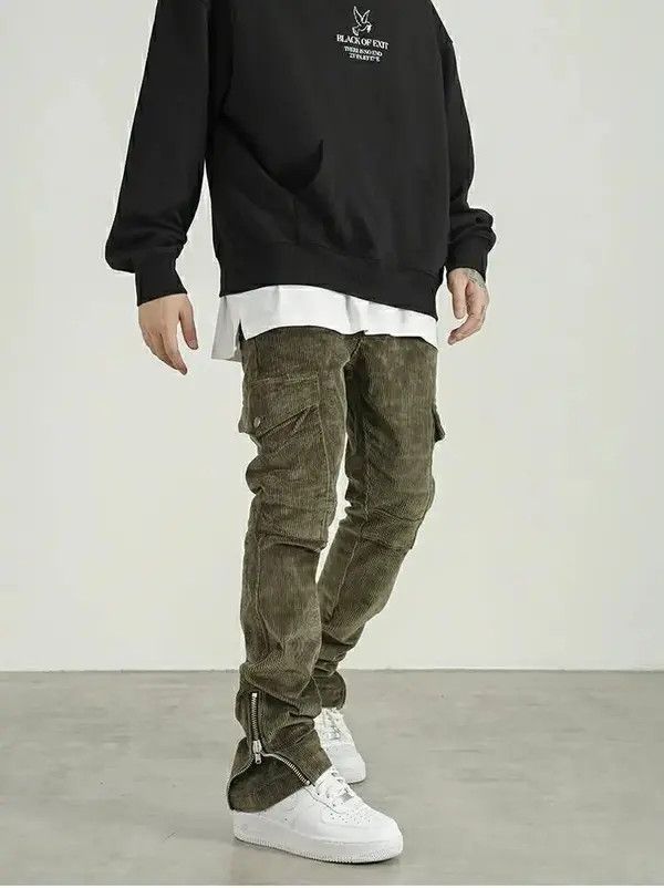 Designer × Japanese Brand × Vintage flared faded skate cargo pants Size US 32 / EU 48 - 3 Thumbnail
