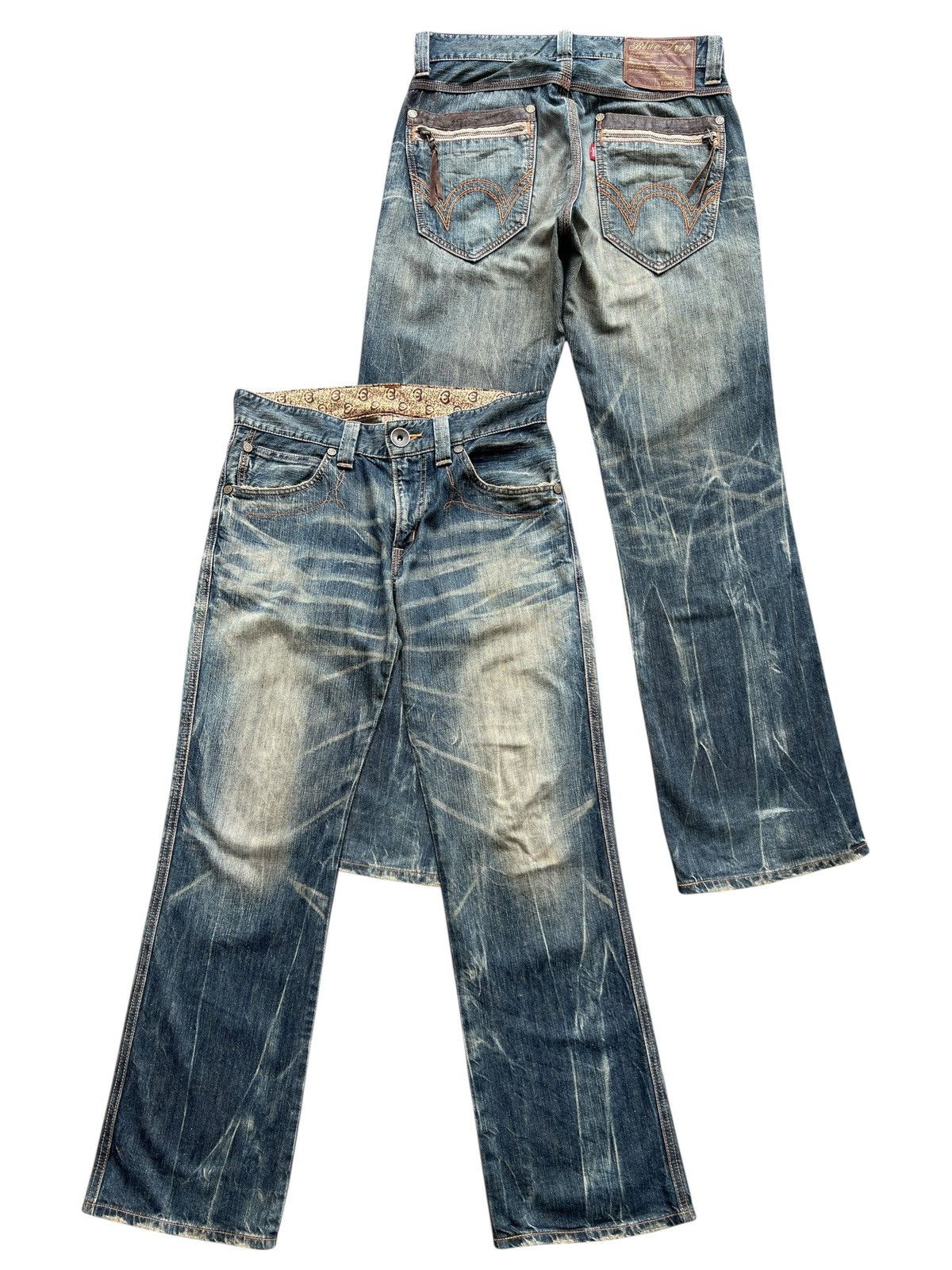 Edwin Vintage Edwin Function Distressed Mudwash Denim Jeans 33x32 Size US 33 - 1 Thumbnail