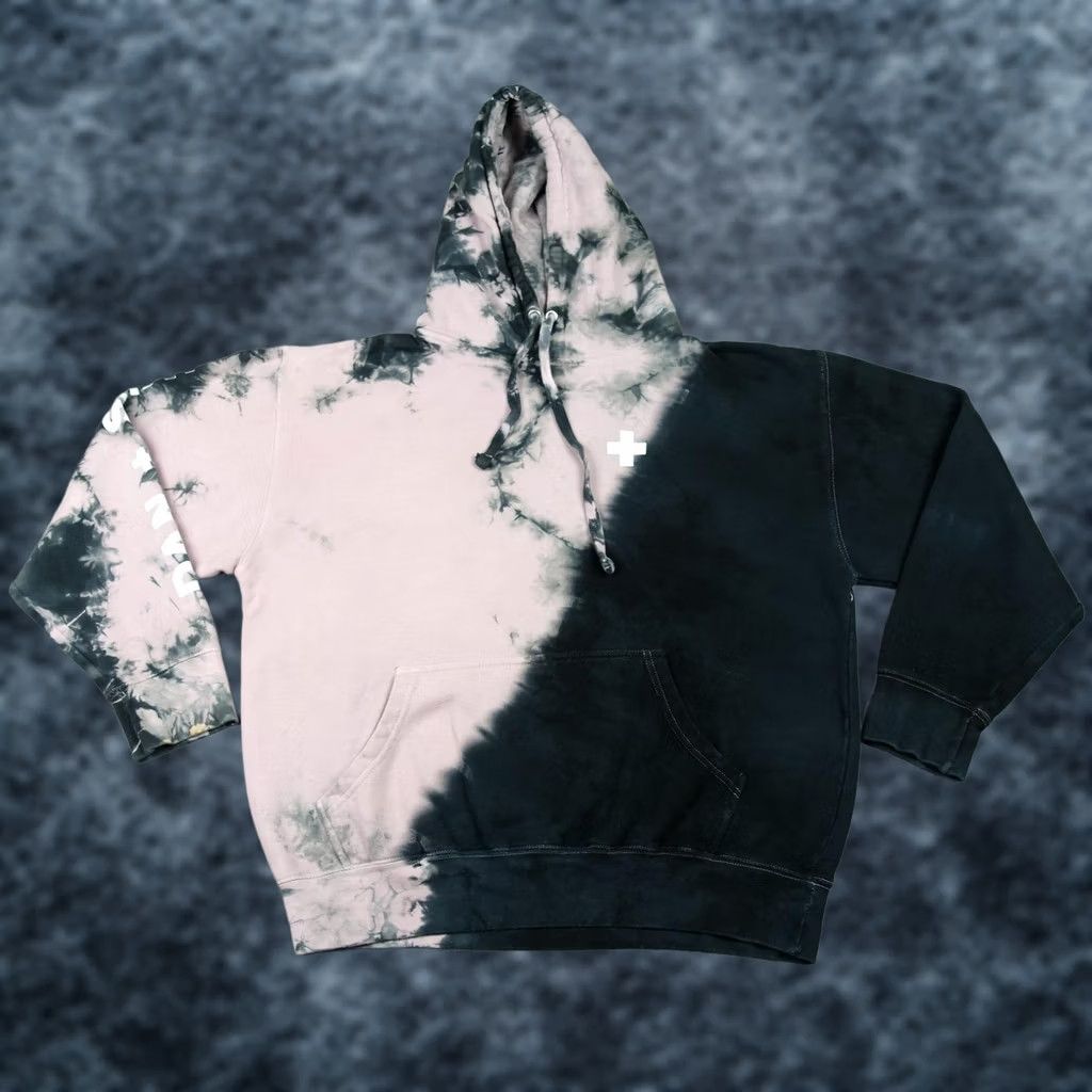 Vintage DAN + SHAY Hoodie Mens L Black Pink Tie Dye Arena Tour Pullover Sweatshirt Size US L / EU 52-54 / 3 - 1 Thumbnail
