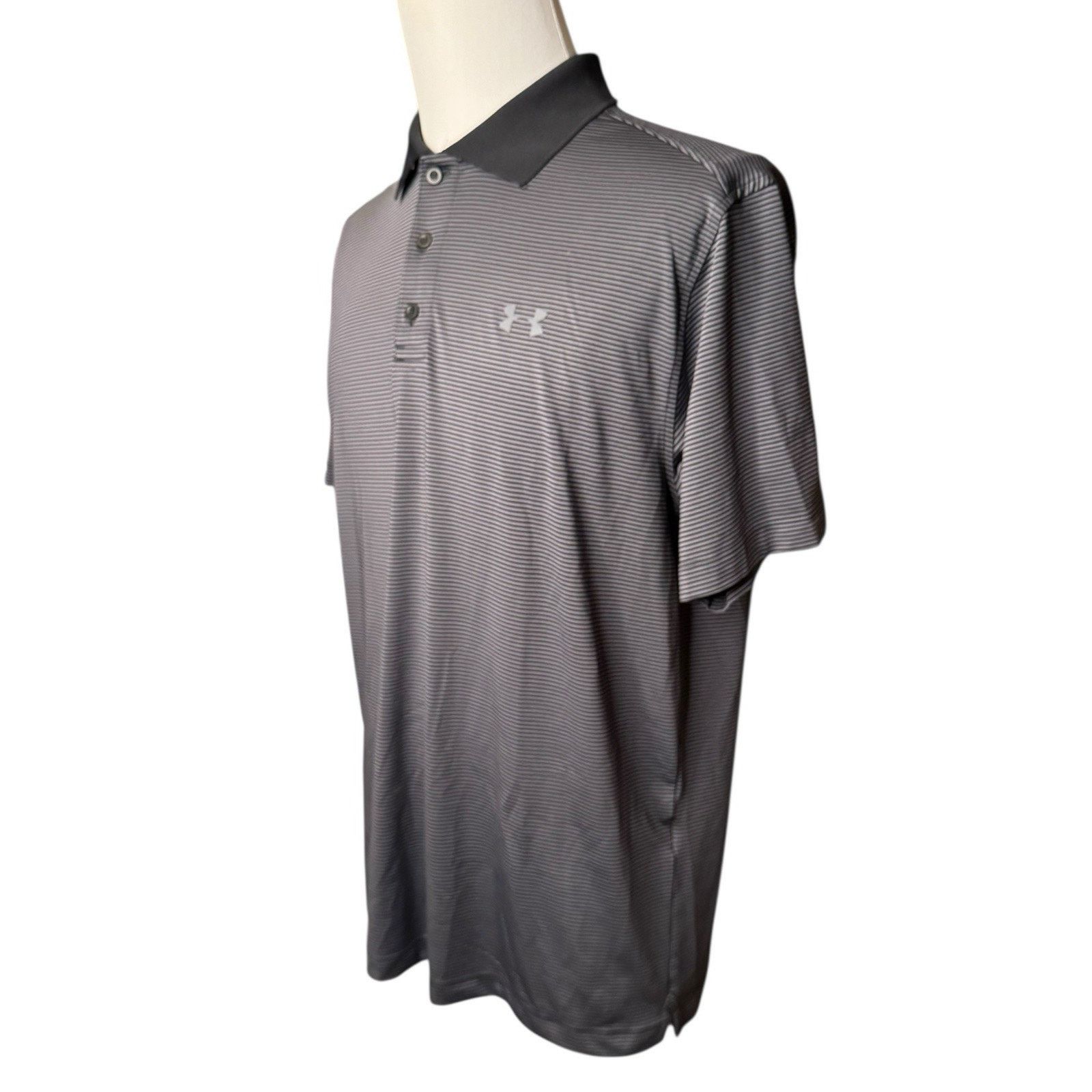 Under Armour Two Under Armour Heat Gear Polo Golf Shirts Loose Fit Large Size US L / EU 52-54 / 3 - 8 Thumbnail