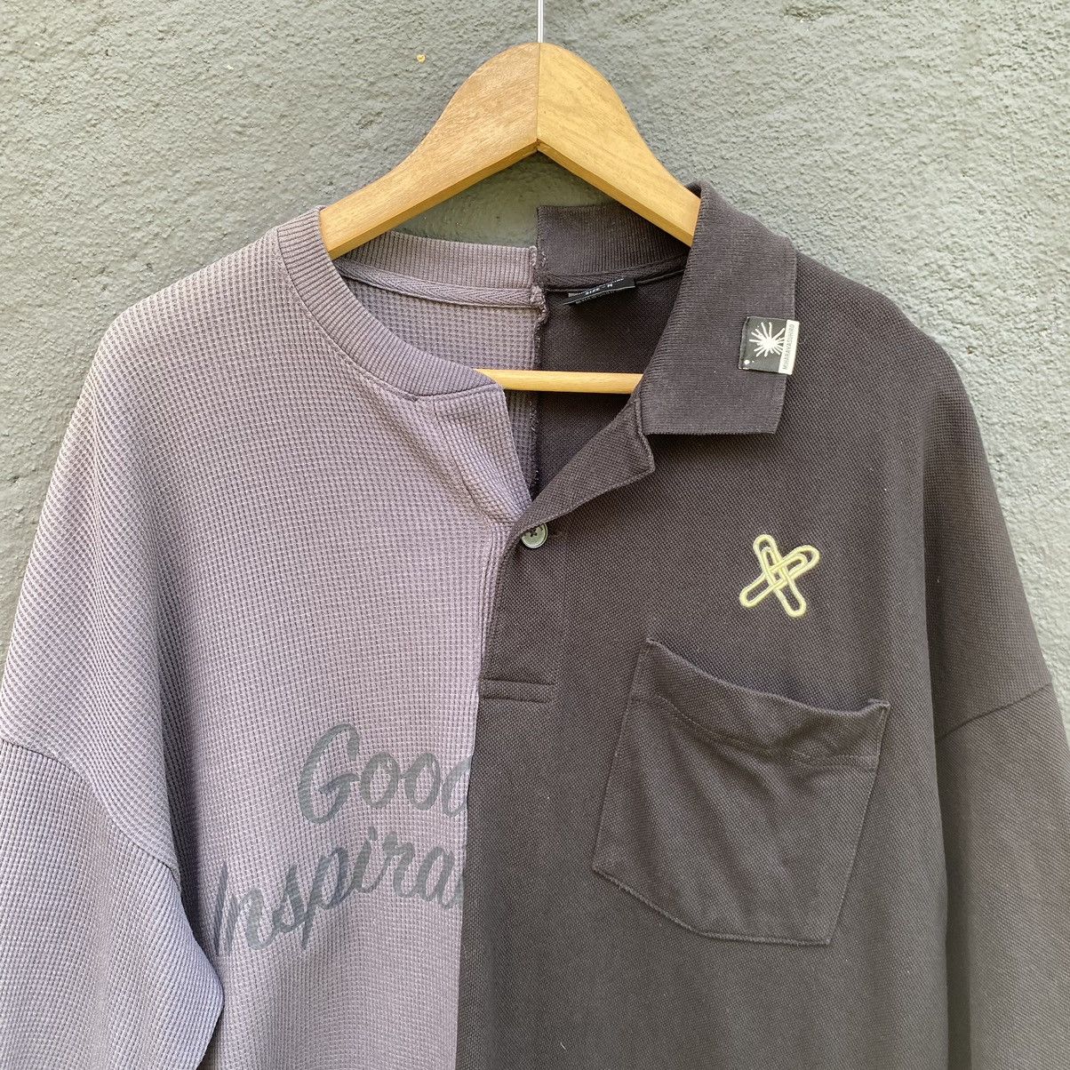 GU × Maison MIHARA YASUHIRO Faded Miharayasuhiro Good Inspiration Oversized Polo T-shirt Size US M / EU 48-50 / 2 - 3 Thumbnail