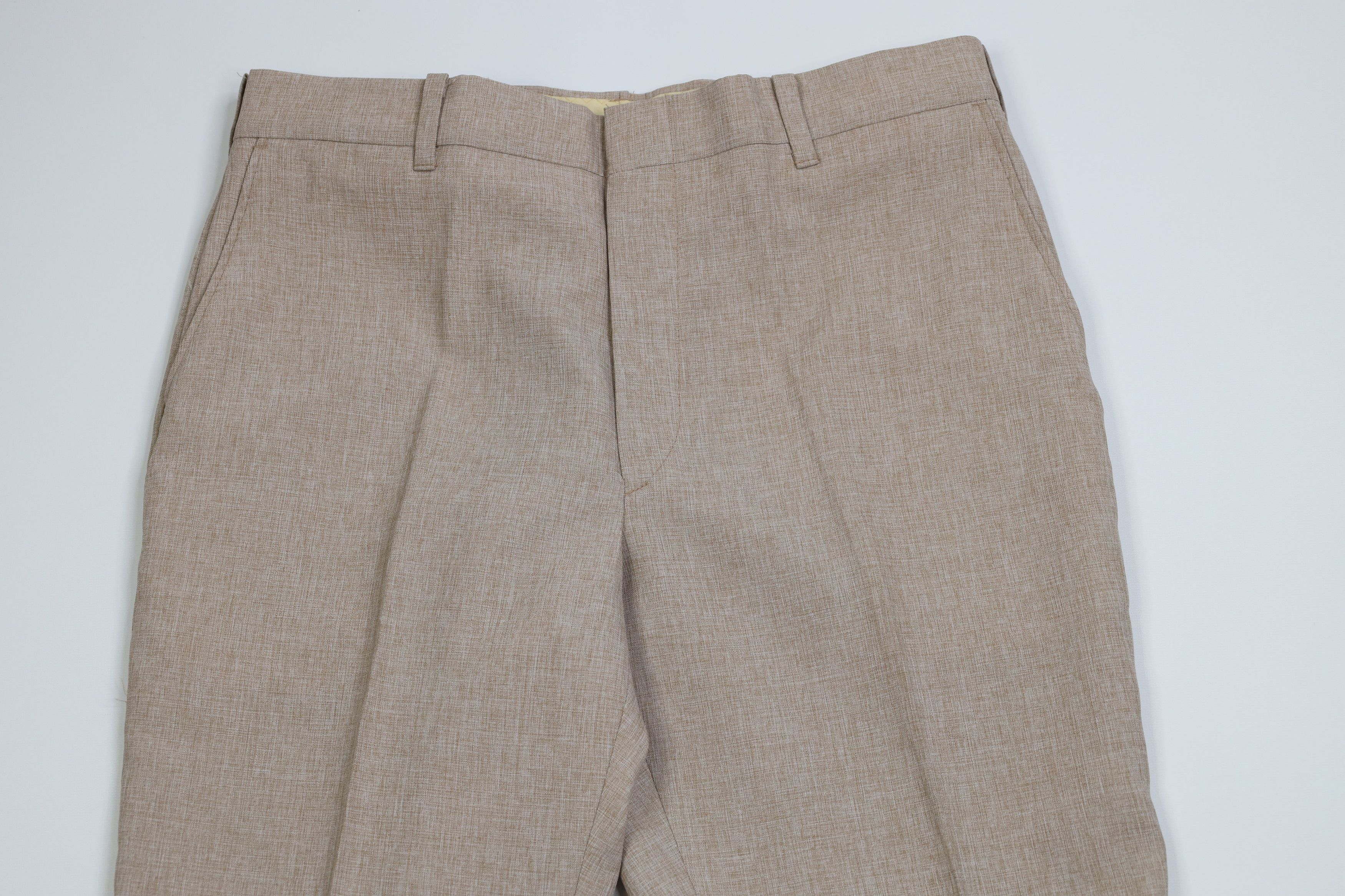 Vintage Vintage 70s Streetwear Bell Bottoms Chino Pants Beige USA Size US 34 / EU 50 - 2 Thumbnail