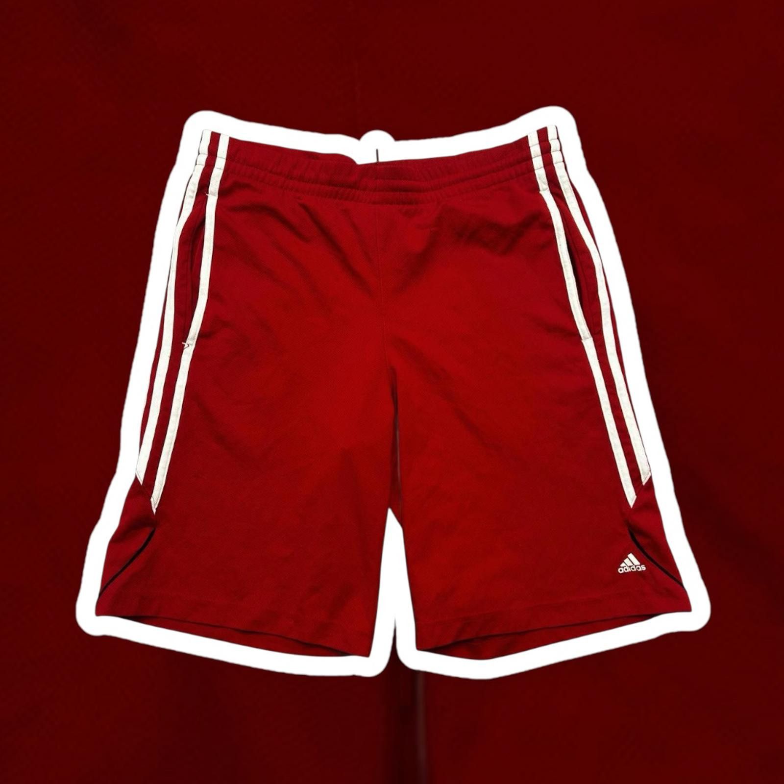 Adidas Adidas Men's Red Sports Shorts Size US 26 / EU 42 - 1 Thumbnail