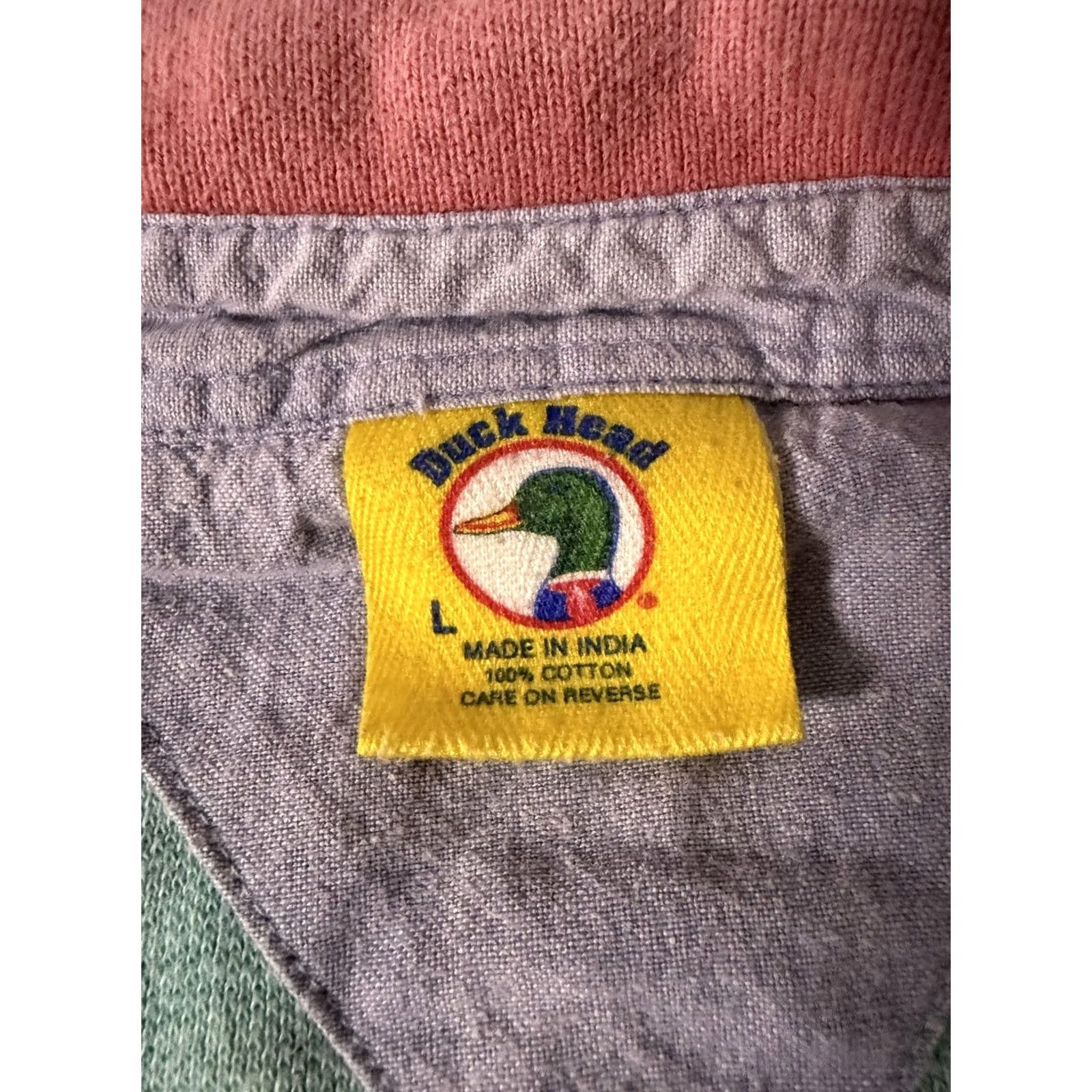 Vintage Duck Head Polo Shirt Mens Large Green Florida SLS Language School Graphic Logo Polo Shirt Casual Summer Size US L / EU 52-54 / 3 - 5 Thumbnail