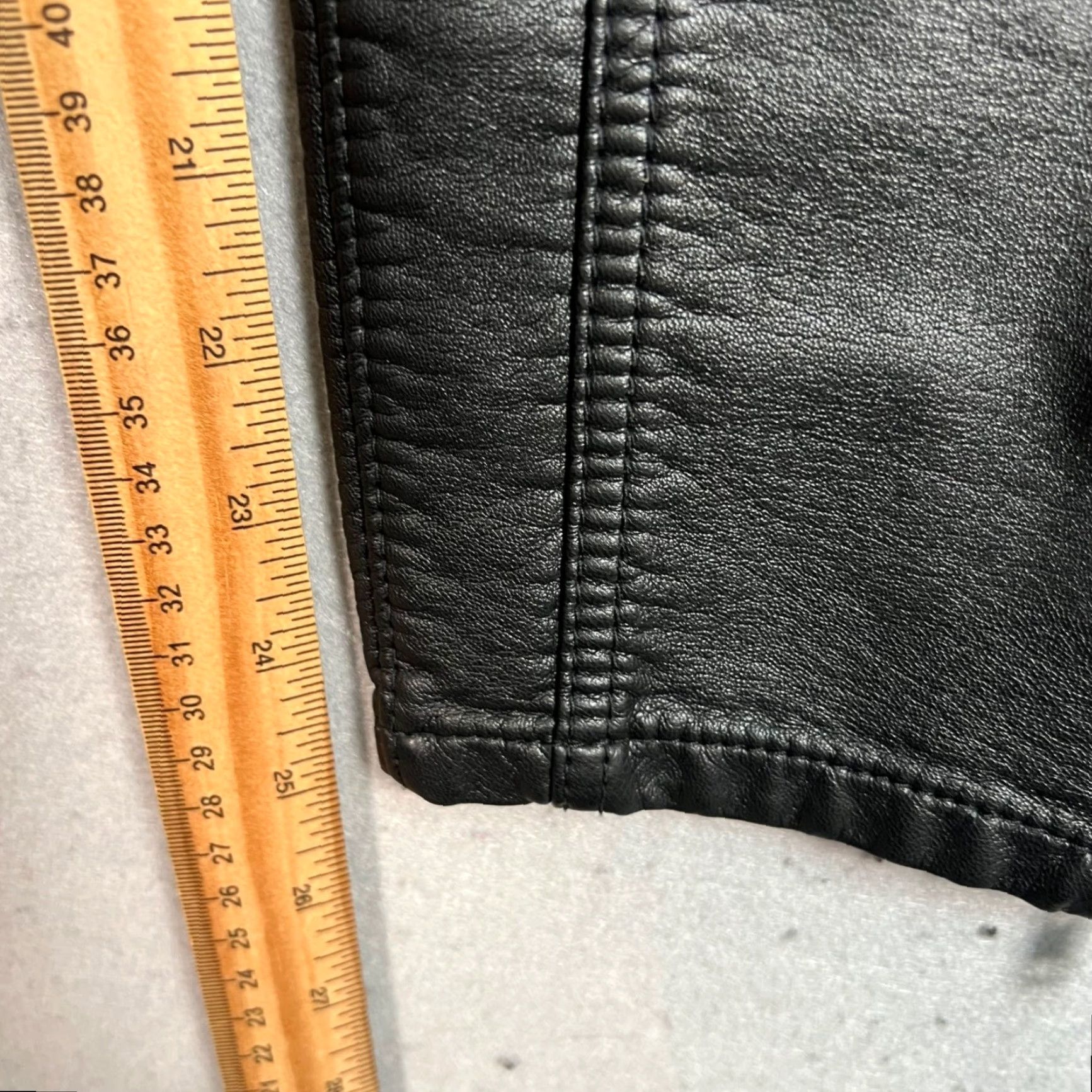 Free People Free People Womens Size 6 Black Faux Leather Moto Pants Stretch Zipper Ankle Size 28" / US 6 / IT 42 - 6 Thumbnail