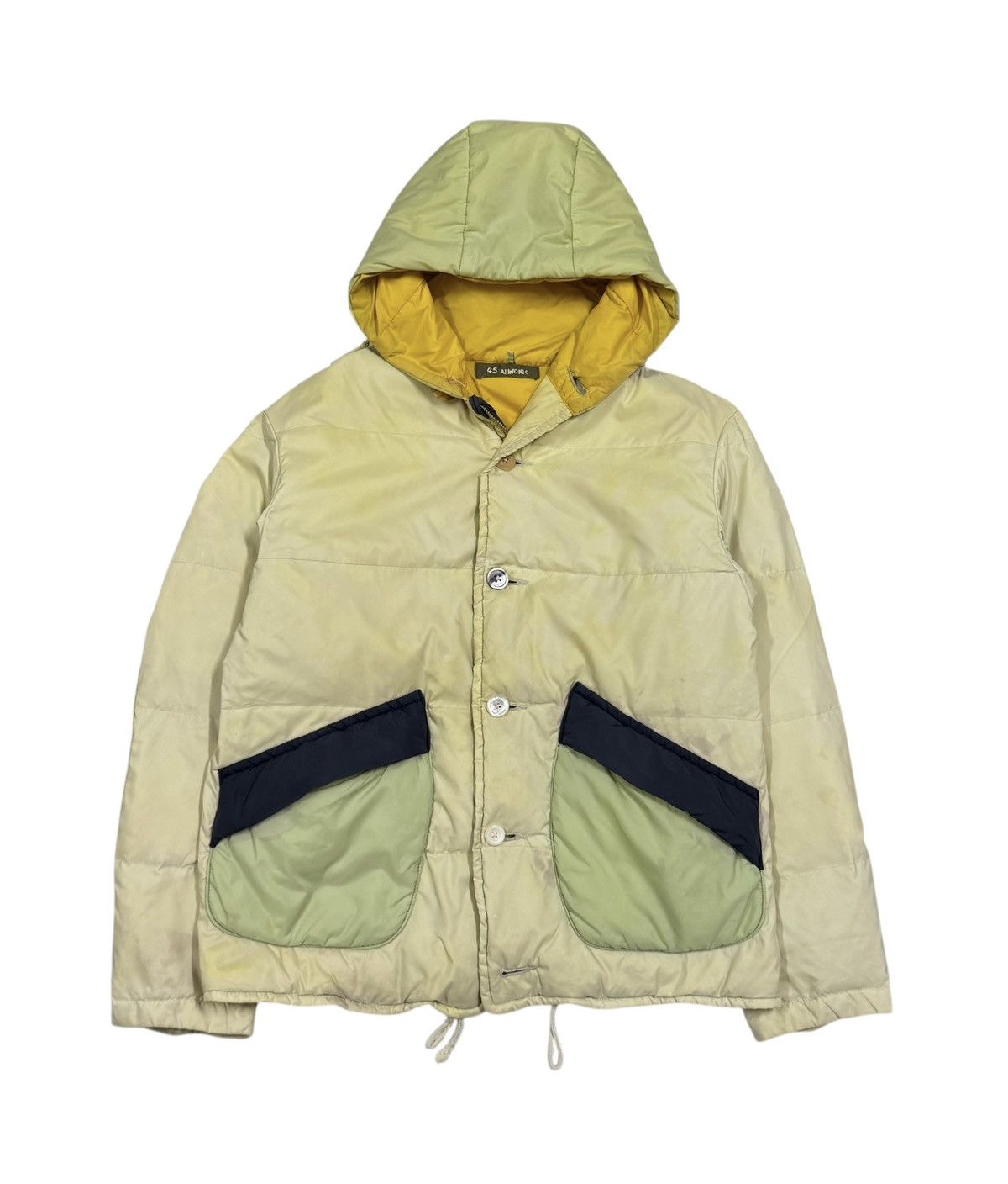 45rpm Vtg🔥45rpm Ai Indigo Puffer Down Jacket Multicolor Packable Size US L / EU 52-54 / 3 - 2 Thumbnail