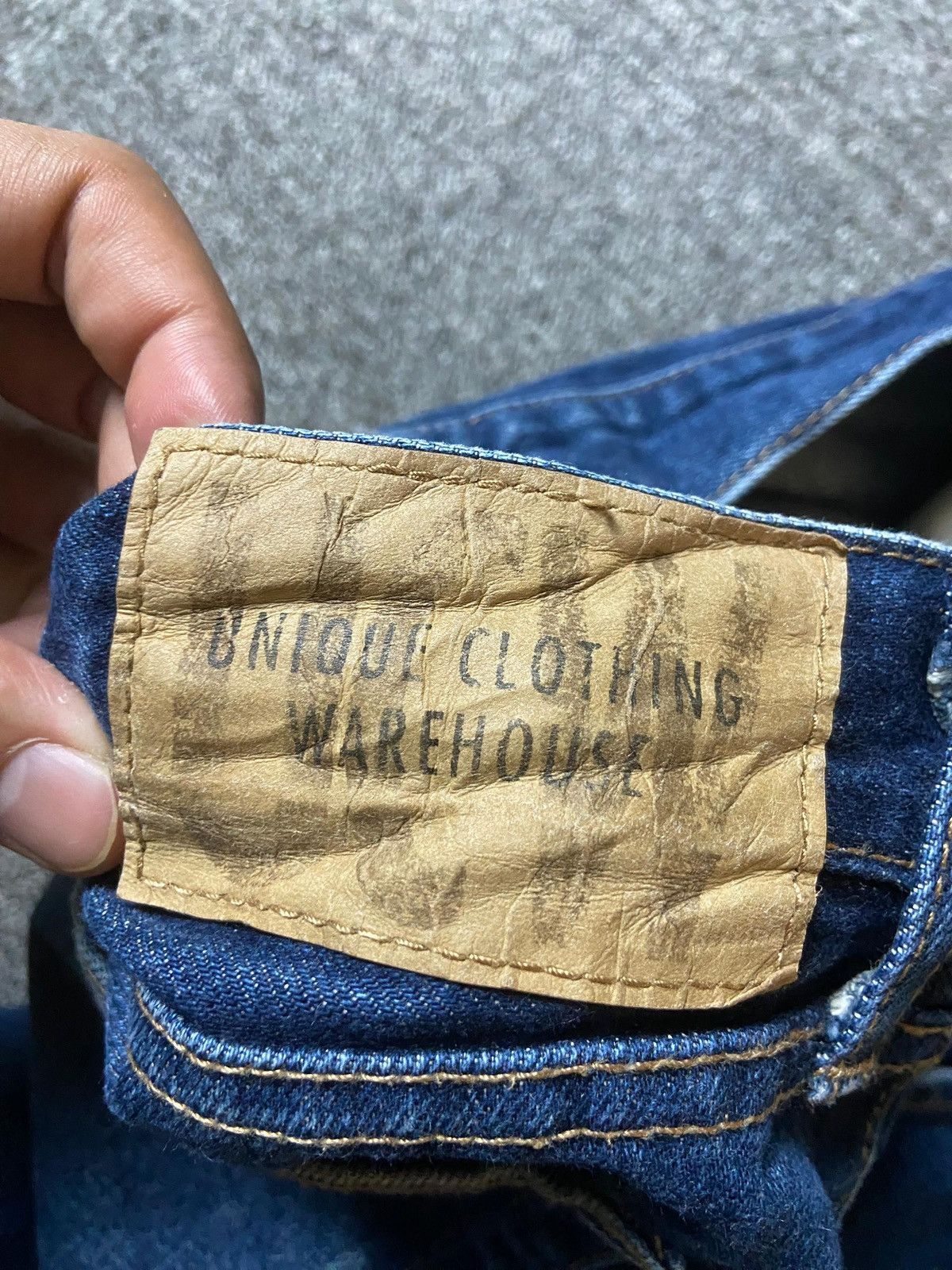 Japanese Brand × Other × Vintage Unique Clothing Warehouse Straight Cut Denim Jeans (128) Size US 30 / EU 46 - 3 Thumbnail