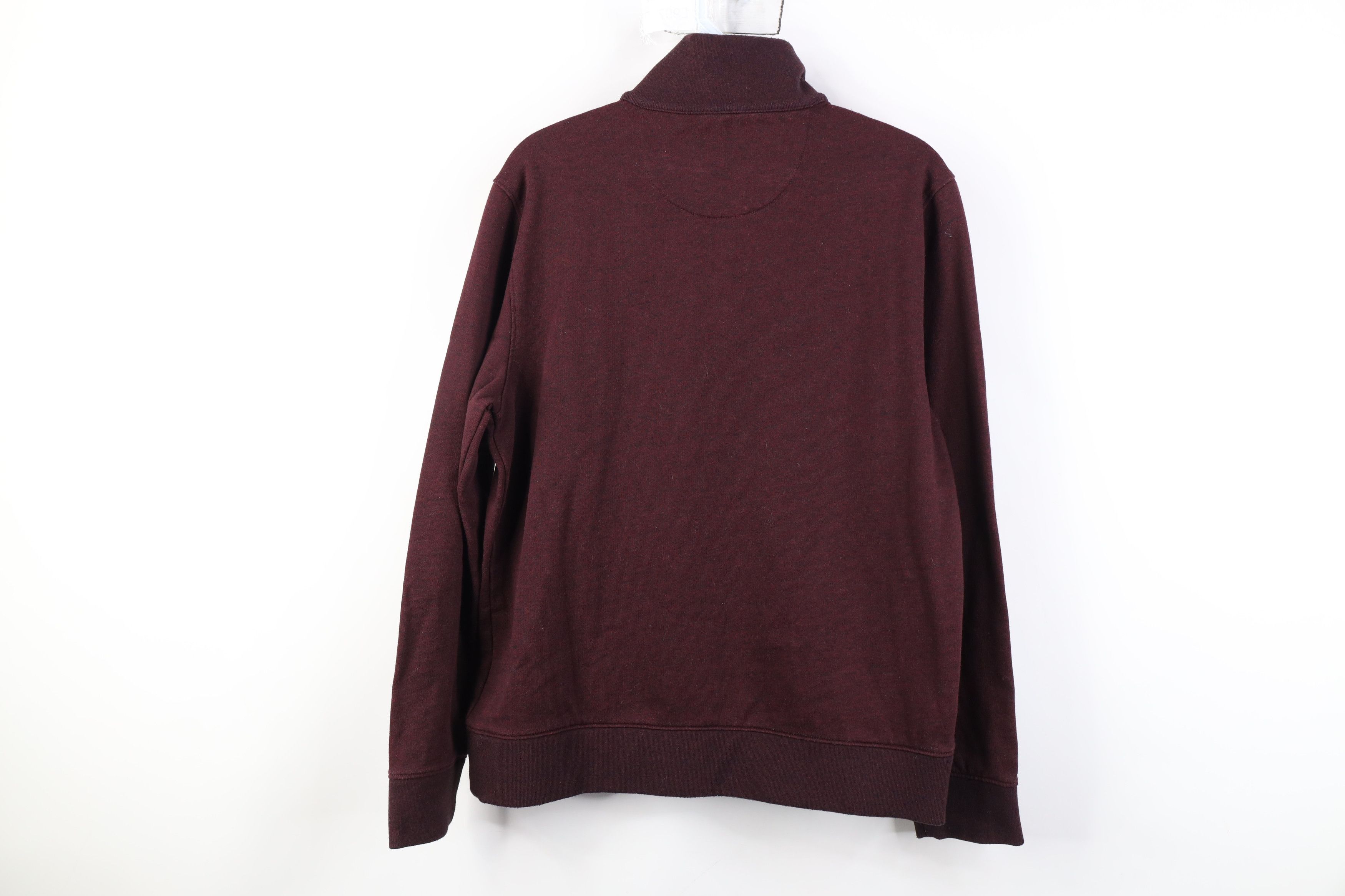 UNTUCKit Untuckit Heavyweight 1/4 Half Zip Pullover Sweater Maroon Size US S / EU 44-46 / 1 - 12 Thumbnail