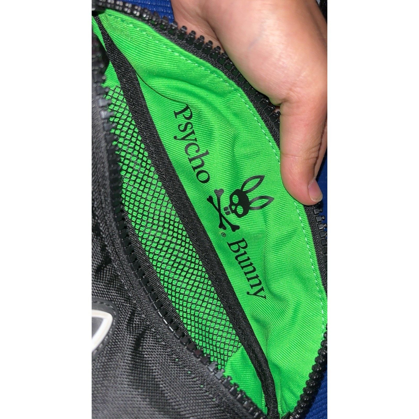 Psycho Bunny Phycho Bunny Fanny Pack Black And White Size ONE SIZE - 6 Thumbnail