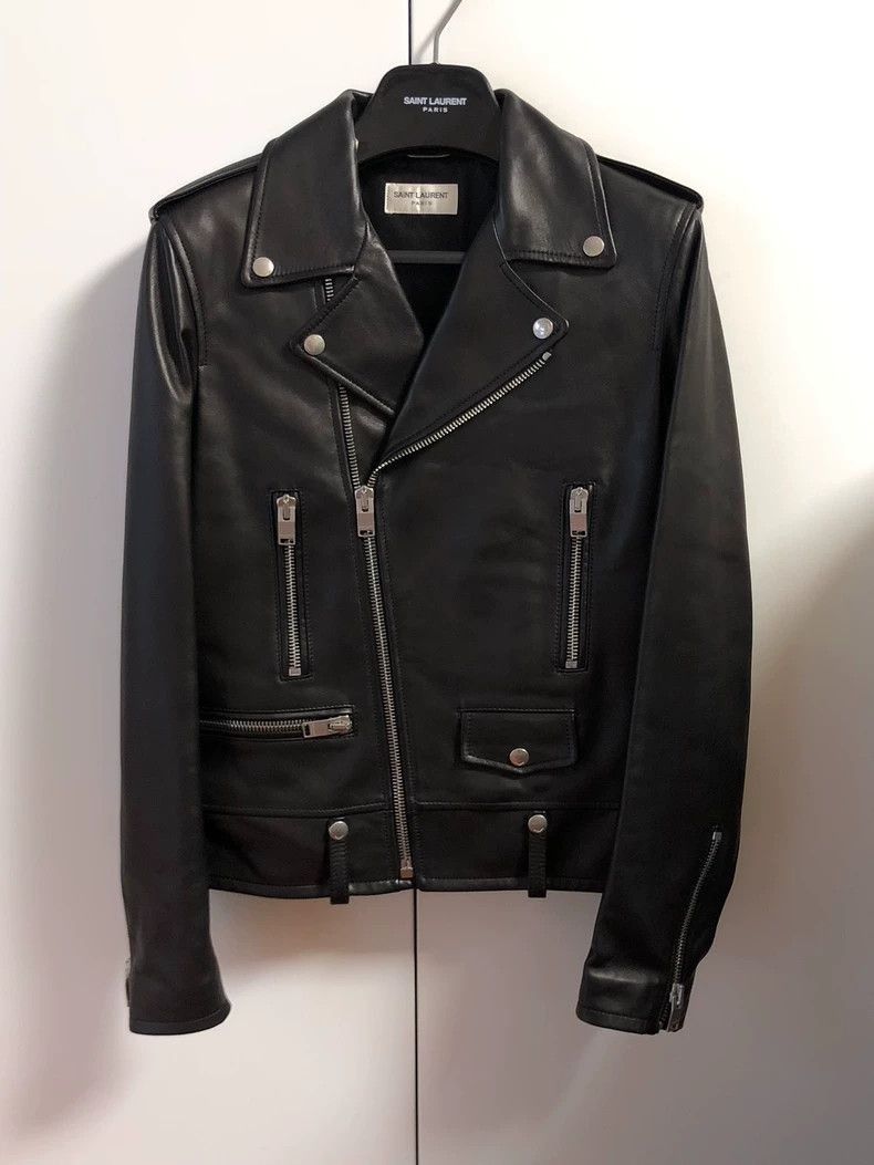 Saint Laurent Paris 16FW motorcycle jacket-2506