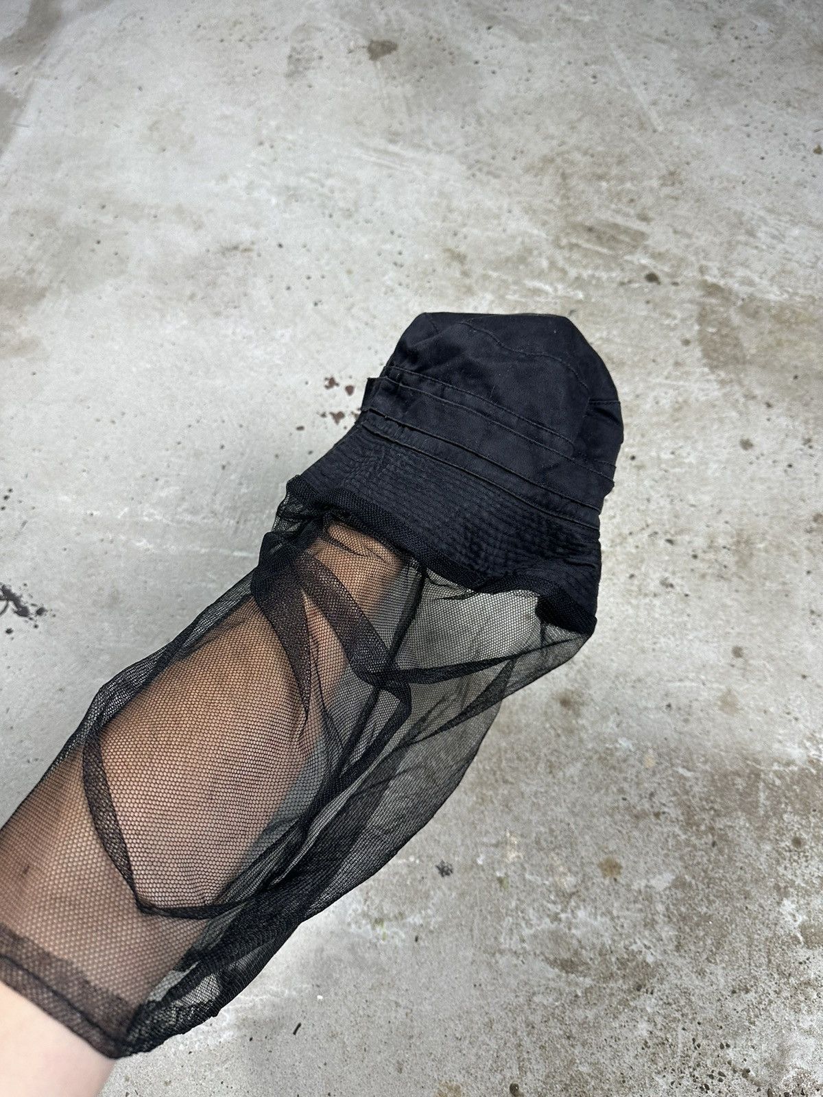 Japanese Brand × Vintage Vintage Y2K Black Mesh Bucket Hat Size ONE SIZE - 1 Thumbnail