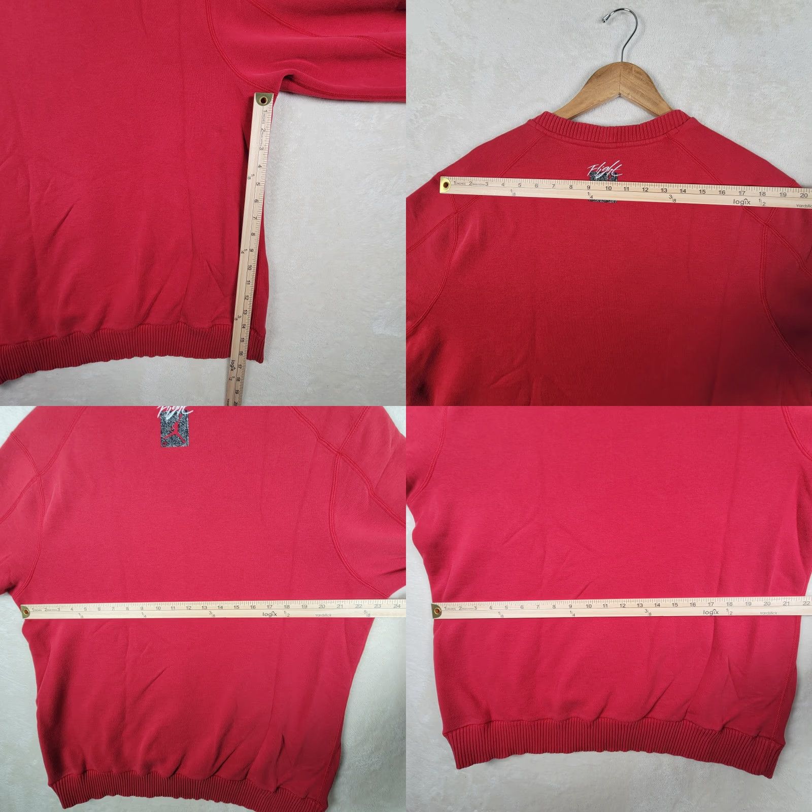 Nike NIKE AIR MICHAEL JORDAN FLIGHT SWEATSHIRT XL Red/Black Pullover Men’s Size US XL / EU 56 / 4 - 8 Thumbnail
