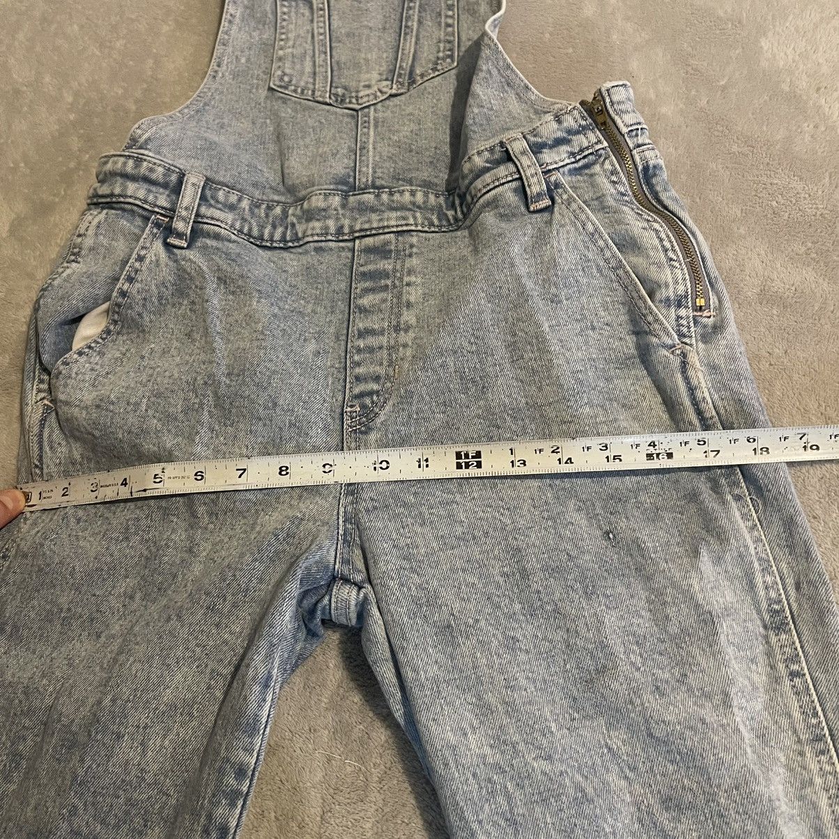 Old Navy Vintage Y2K Old Navy Womens Size 8 Blue Acid Wash Overalls Size 30" / US 8 / IT 44 - 6 Thumbnail