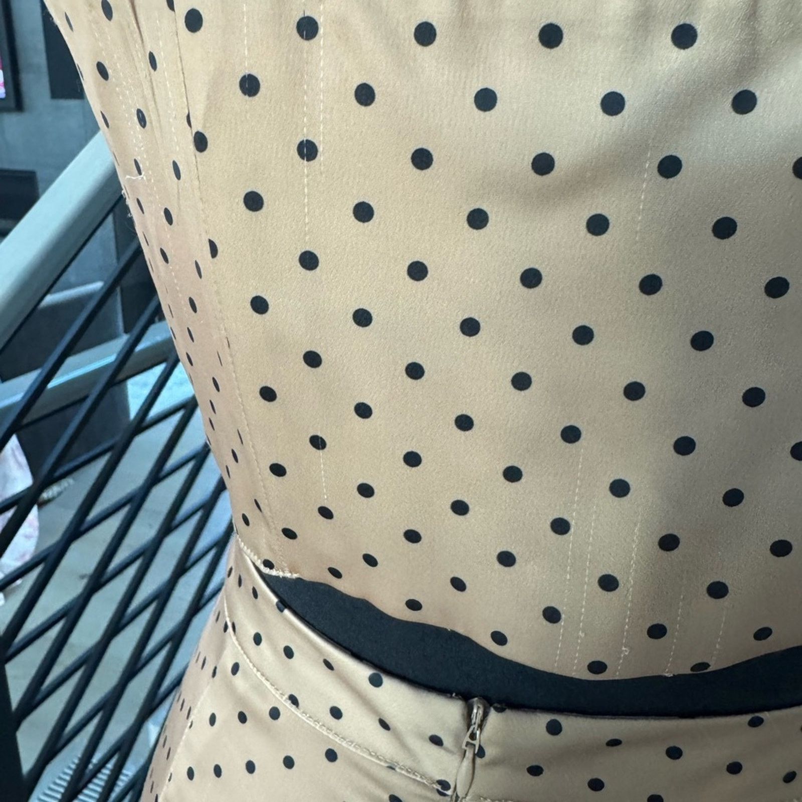 Other Stylish Tan Polka Dot Two-Piece Set Size 25" / US 0 / IT 36 - 14 Thumbnail