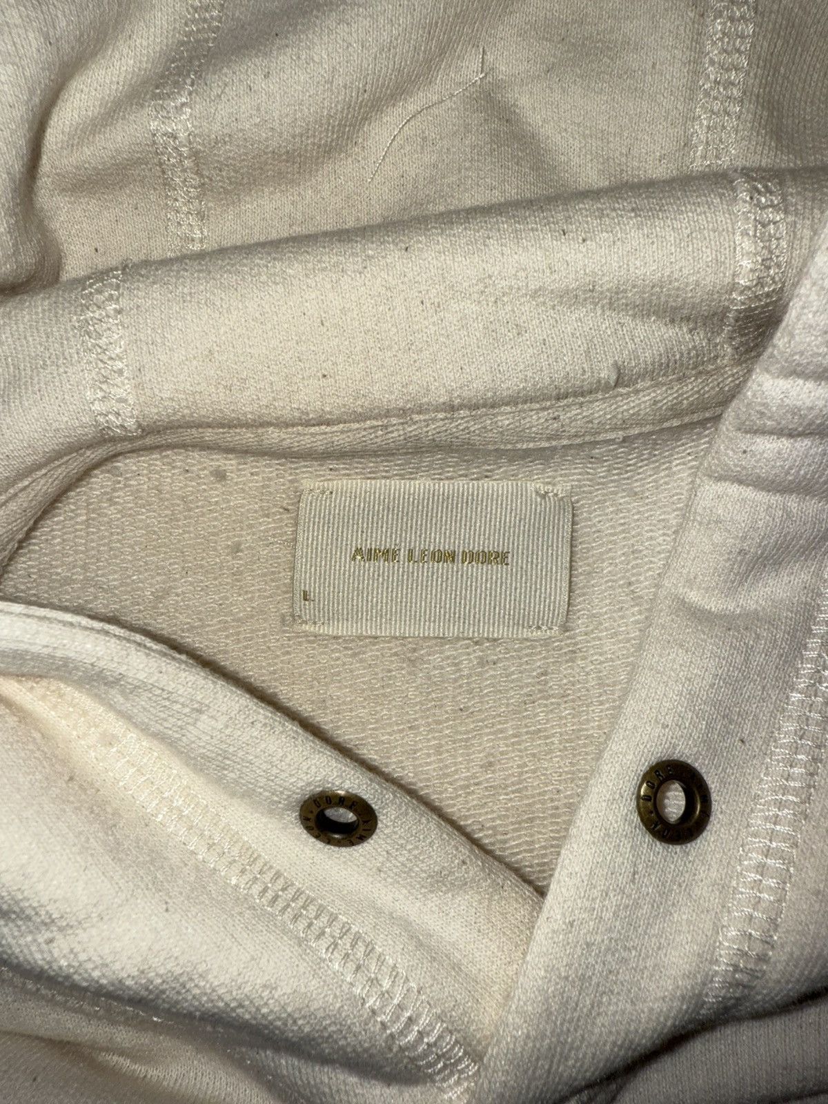 Aime Leon Dore Cream Aime Leon Dore Hoodie Size US L / EU 52-54 / 3 - 3 Thumbnail