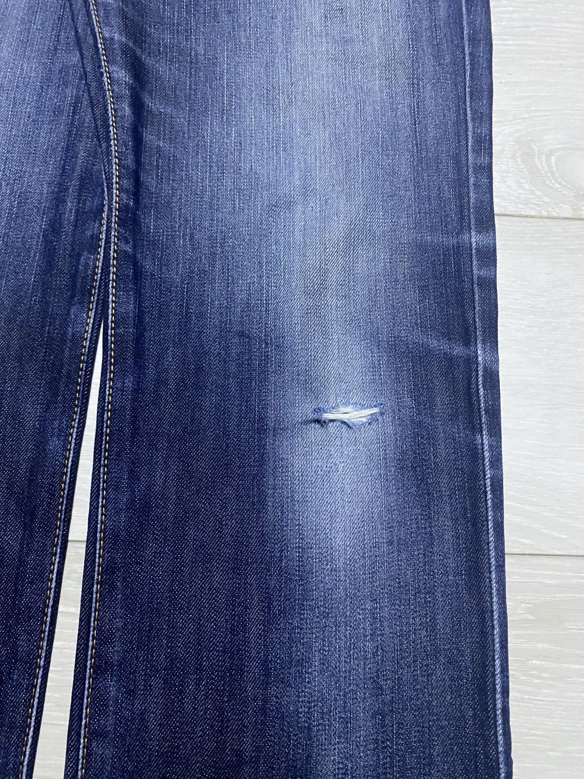 Edwin Vintage Edwin 403 Faded Wash Distressed Jeans Size US 32 / EU 48 - 12 Thumbnail