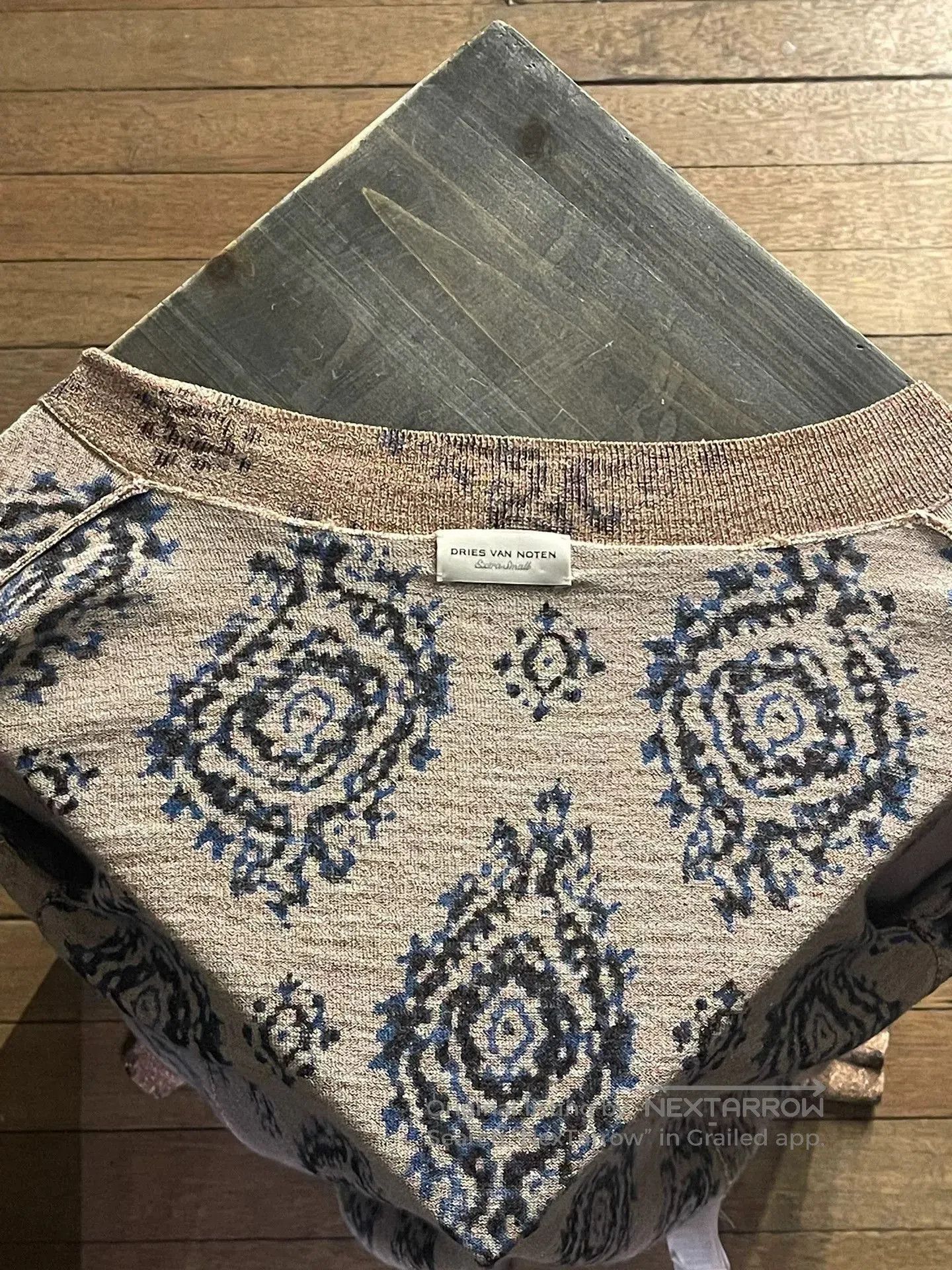 Dries Van Noten Dries Van Noten Gold Metallic Knit Cardigan. Size XS / US 0-2 / IT 36-38 - 6 Thumbnail