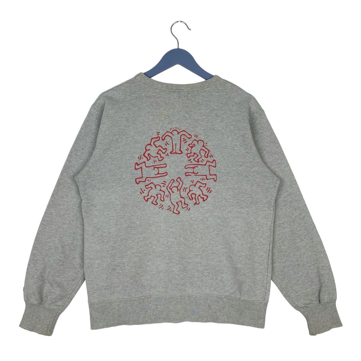 Keith Haring Keith Haring Sweatshirt Crewneck Grey Pullover Jumper Size US M / EU 48-50 / 2 - 1 Thumbnail