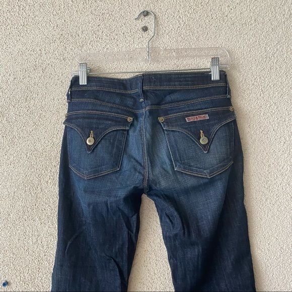 Hudson Hudson Womens Jeans Blue Straight Leg Dark Wash Solid Denim Size 25" / US 0 / IT 36 - 11 Thumbnail
