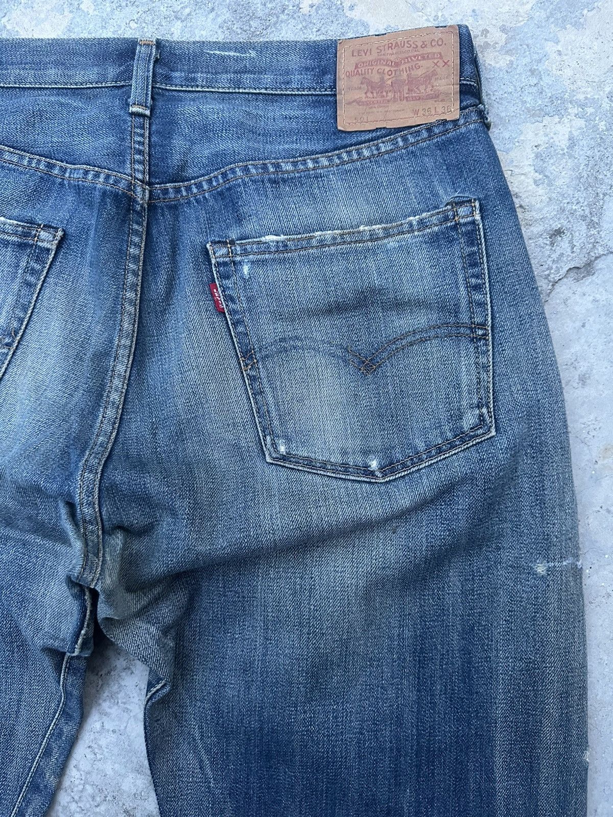 Levi's Vintage Levi's 501 Big E 1971 Distressed Jeans Size US 34 / EU 50 - 16 Thumbnail