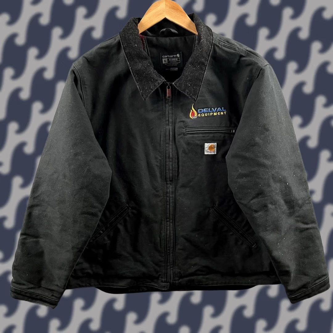 Carhartt × Vintage Carhartt Detroit Jacket J43 ONX Onyx Size XL