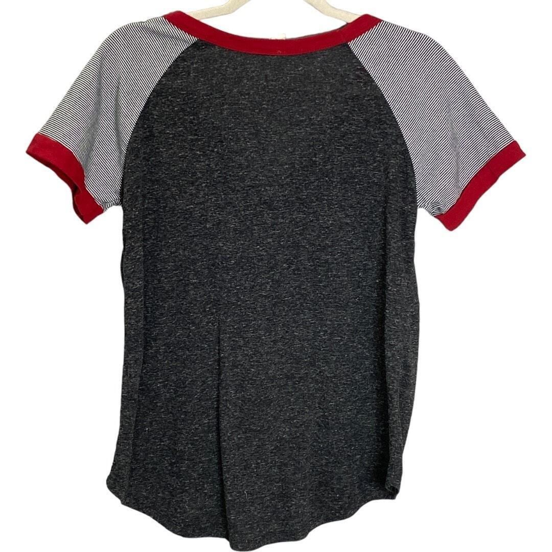 Other T Shirt Y'all Need Love Graphic Print Striped Short Sleeves Size S / US 4 / IT 40 - 2 Thumbnail