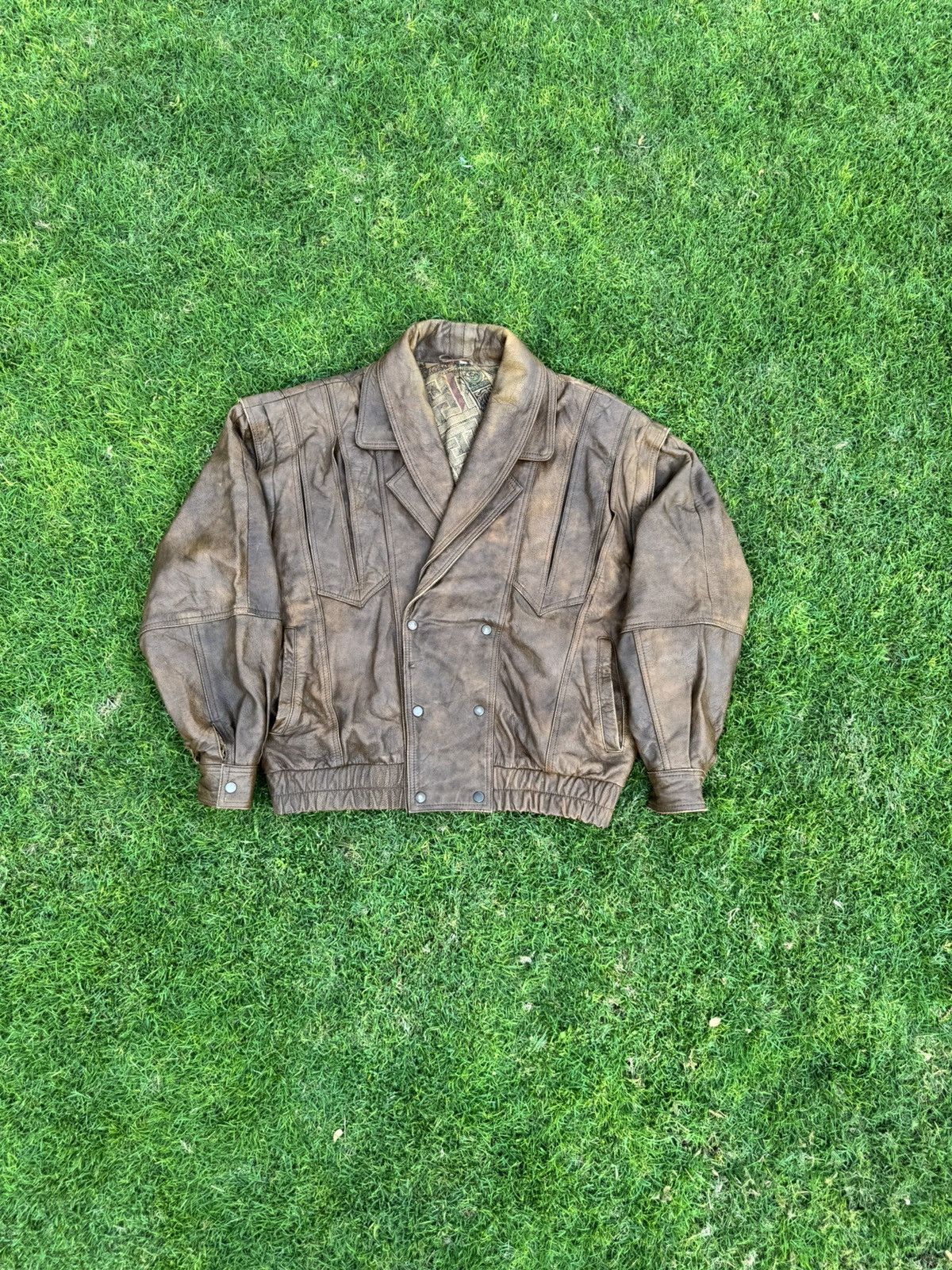 Vintage Vintage jacket echtes leder capia Size US L / EU 52-54 / 3 - 1 Thumbnail