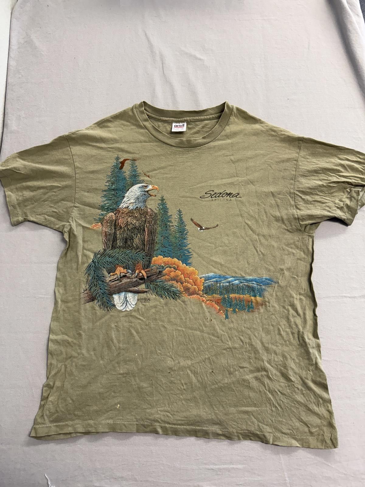 Anvil Vintage Nature T-shirt Sedona Arizona Bald Eagle Tee XL Size US XL / EU 56 / 4 - 1 Thumbnail