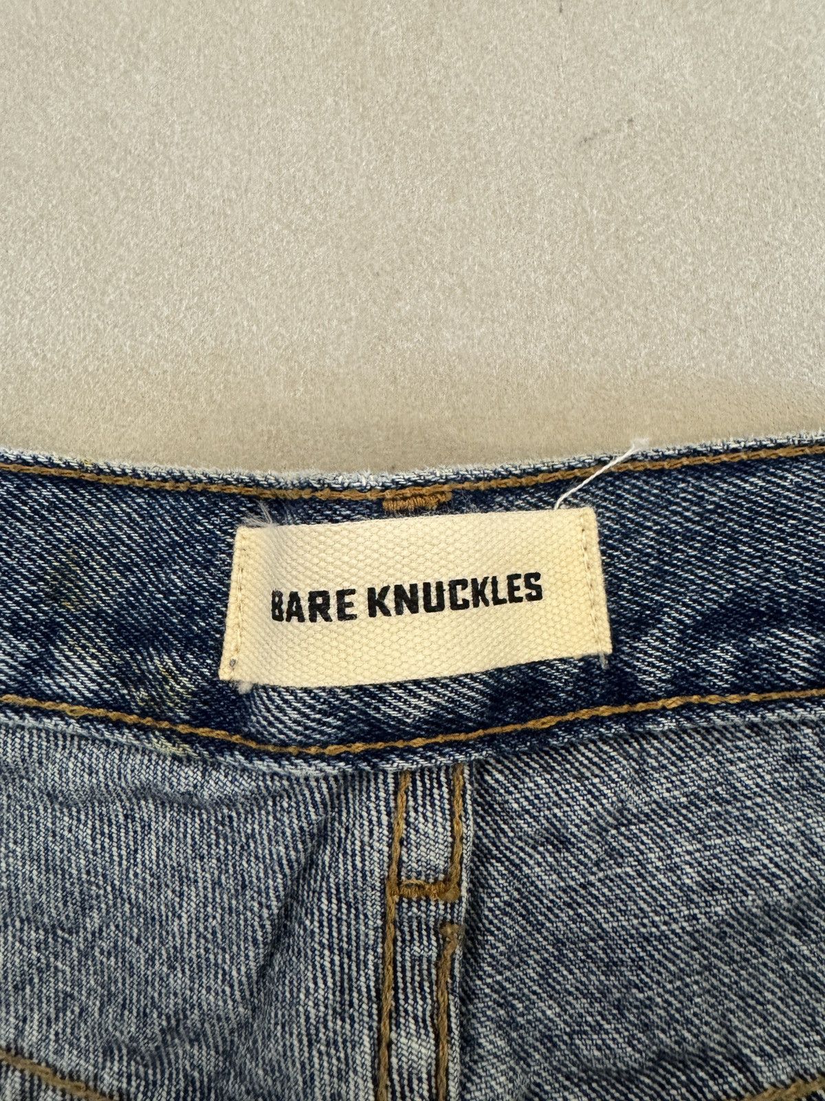 Bare Knuckles Bare Knuckles Paint Splatter Dark Blue Jeans Size US 34 / EU 50 - 3 Thumbnail