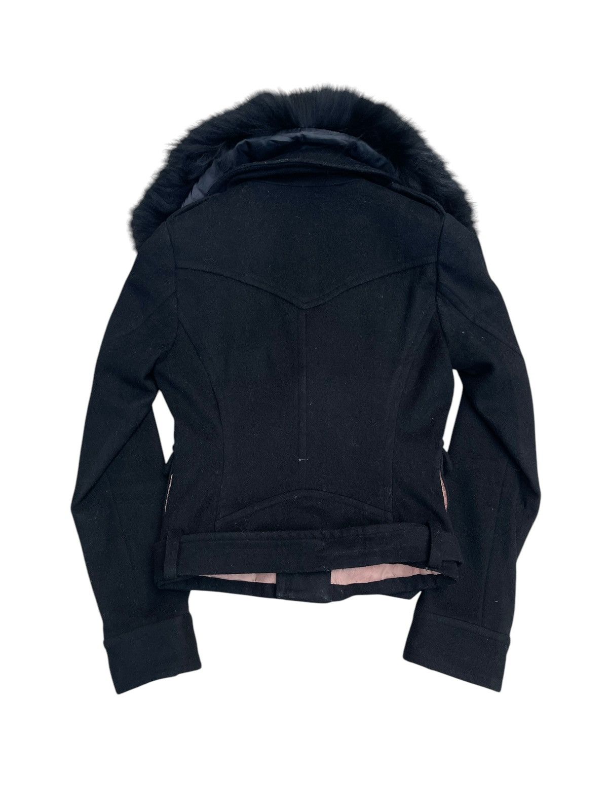 Japanese Brand × MOUSSY Moussy Black Fur Jacket - Cozy & Trendy Outerwear Size S / US 4 / IT 40 - 2 Thumbnail