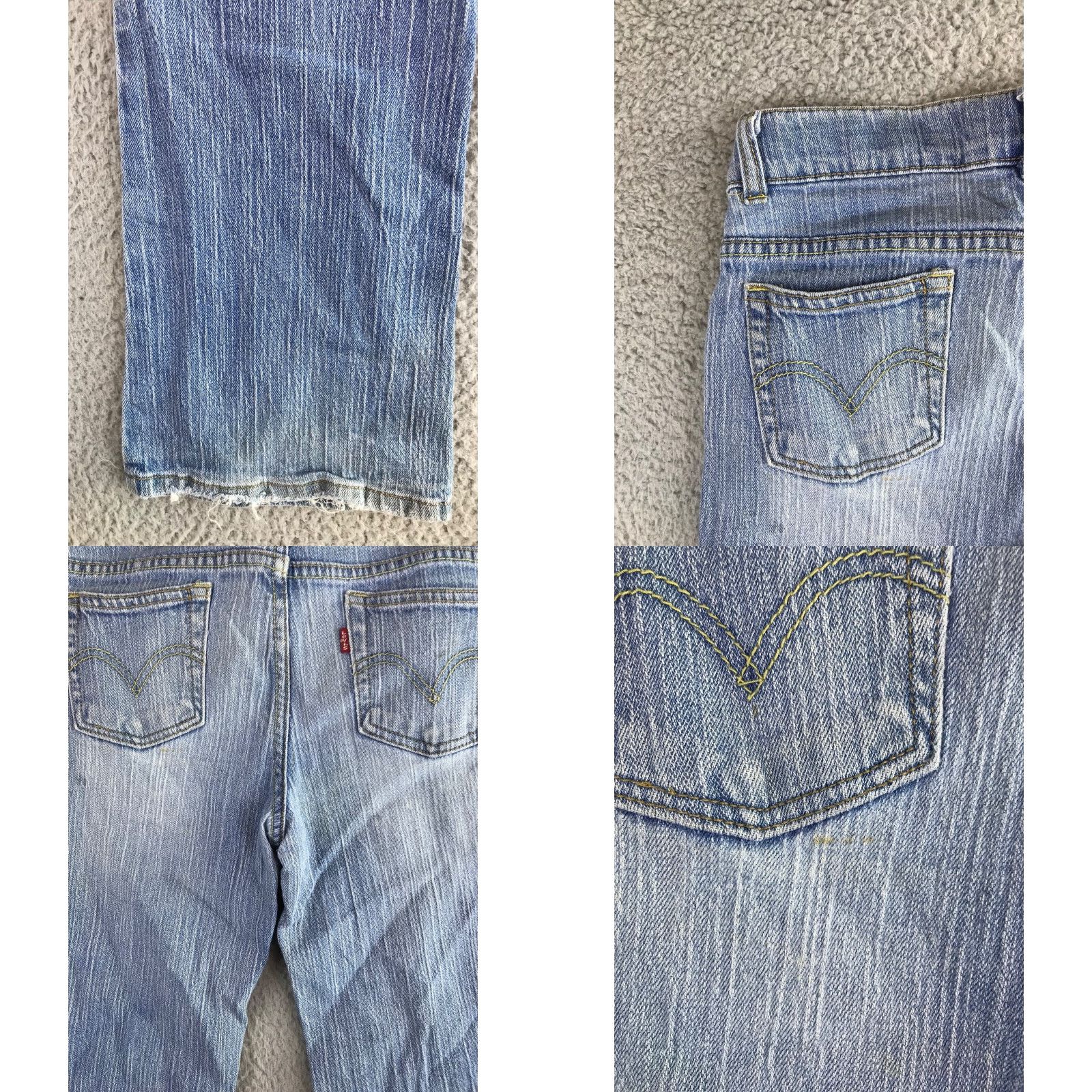 Levi's Levi's 517 Jeans Juniors 12.5 Blue Denim Flare Low Rise Pockets Logo Stretch Jeans | Levi's 500 Series Size 34" / US 12 / IT 48 - 11 Thumbnail